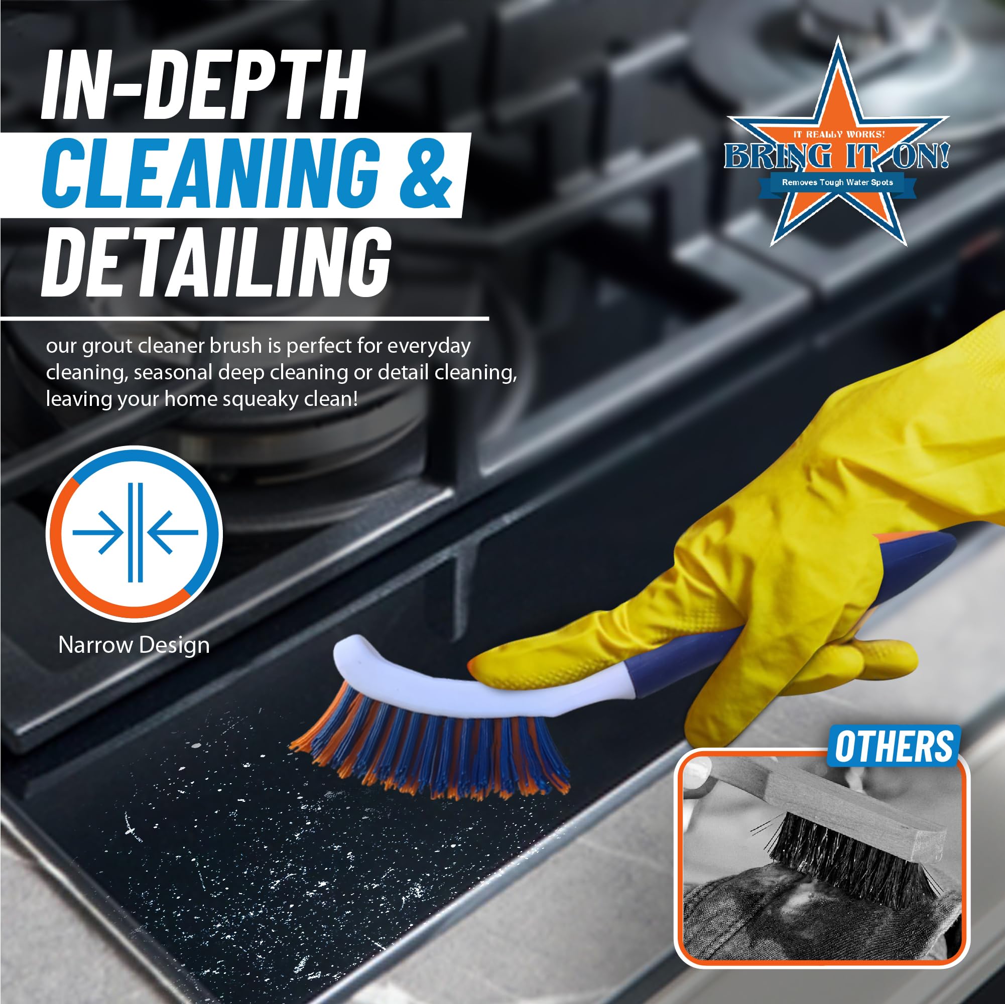 Bring It On Grout Cleaning Brush 6 (6 Count)