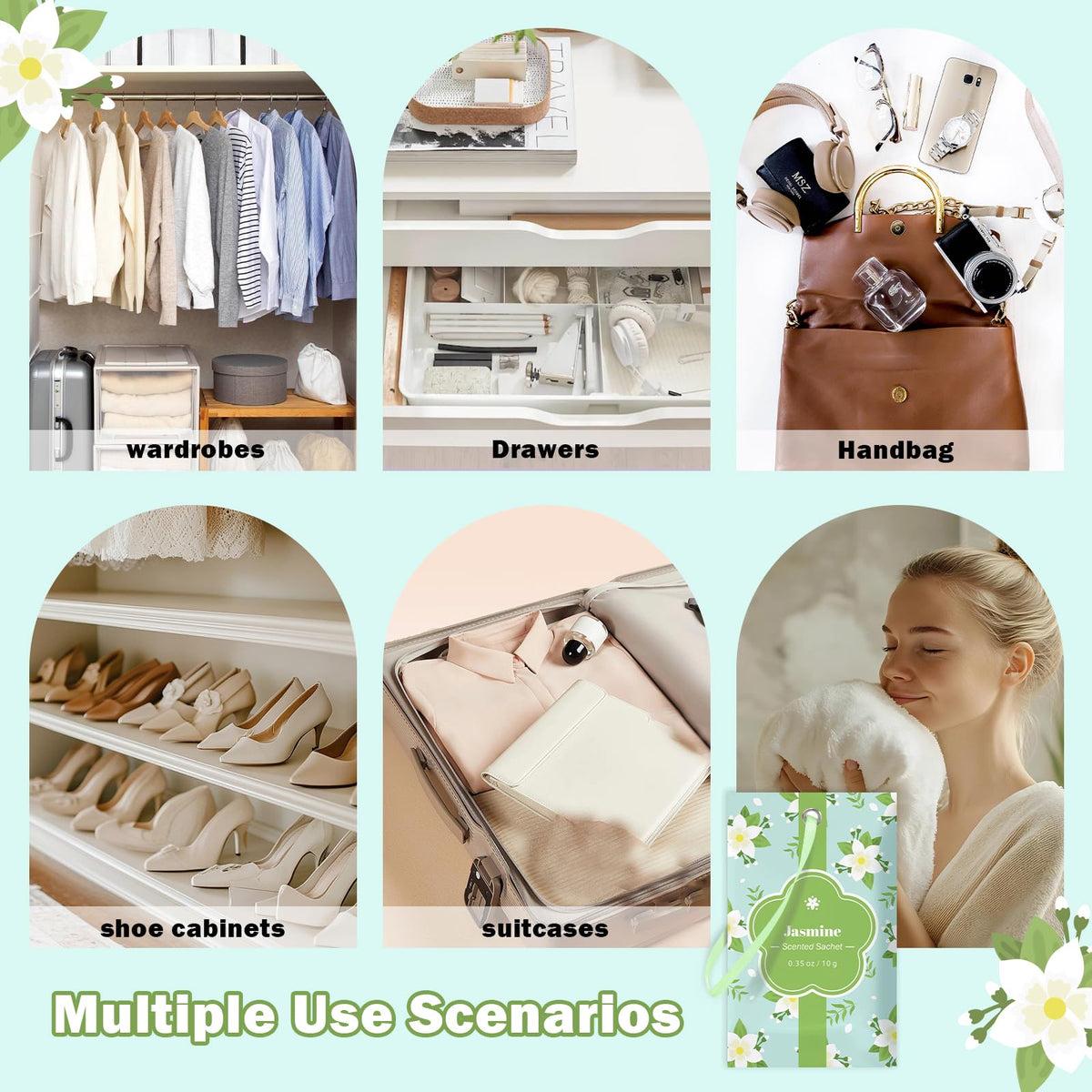 Scented Sachets for Drawer and Closet (14 Count)