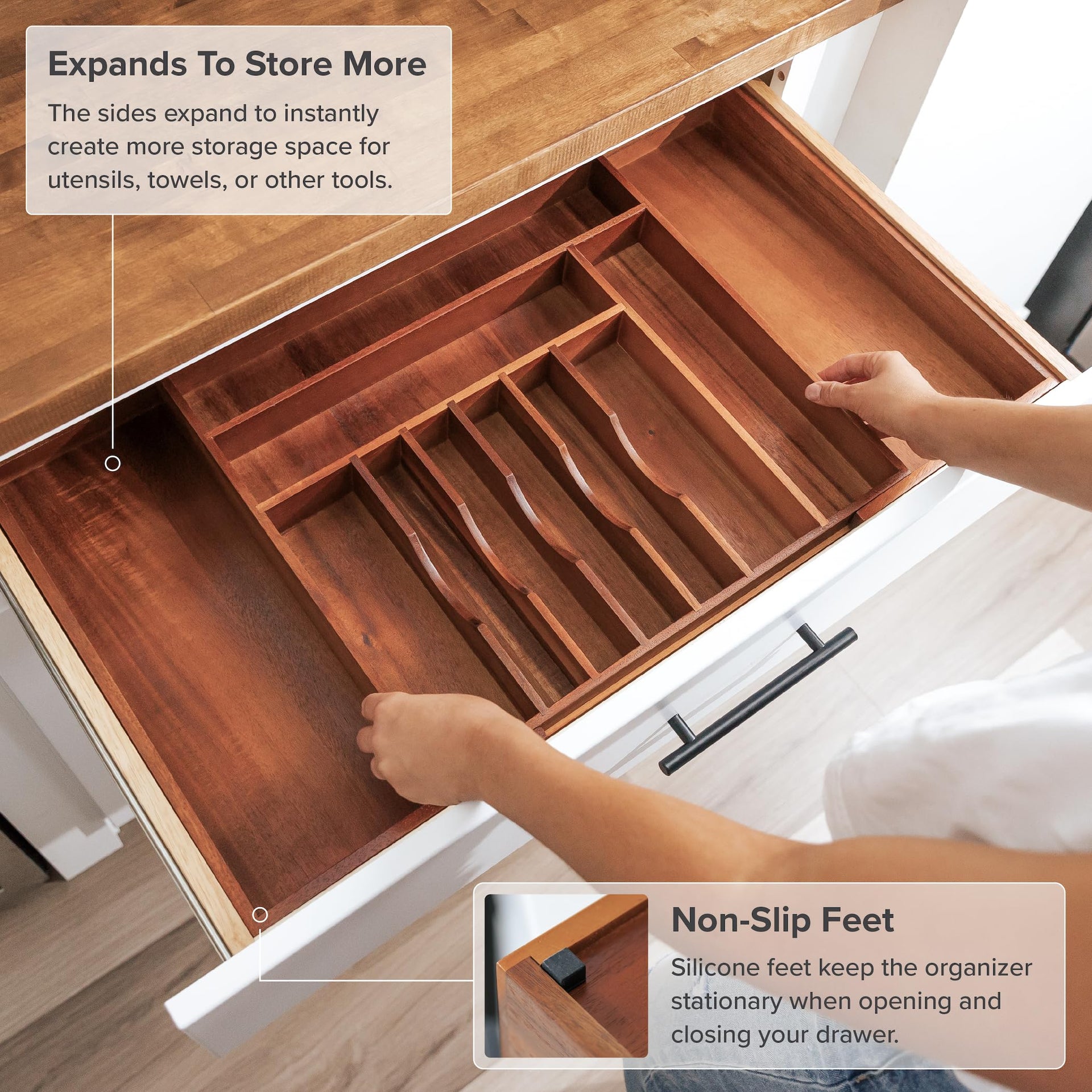 Silverware & Utensil Drawer Organizer