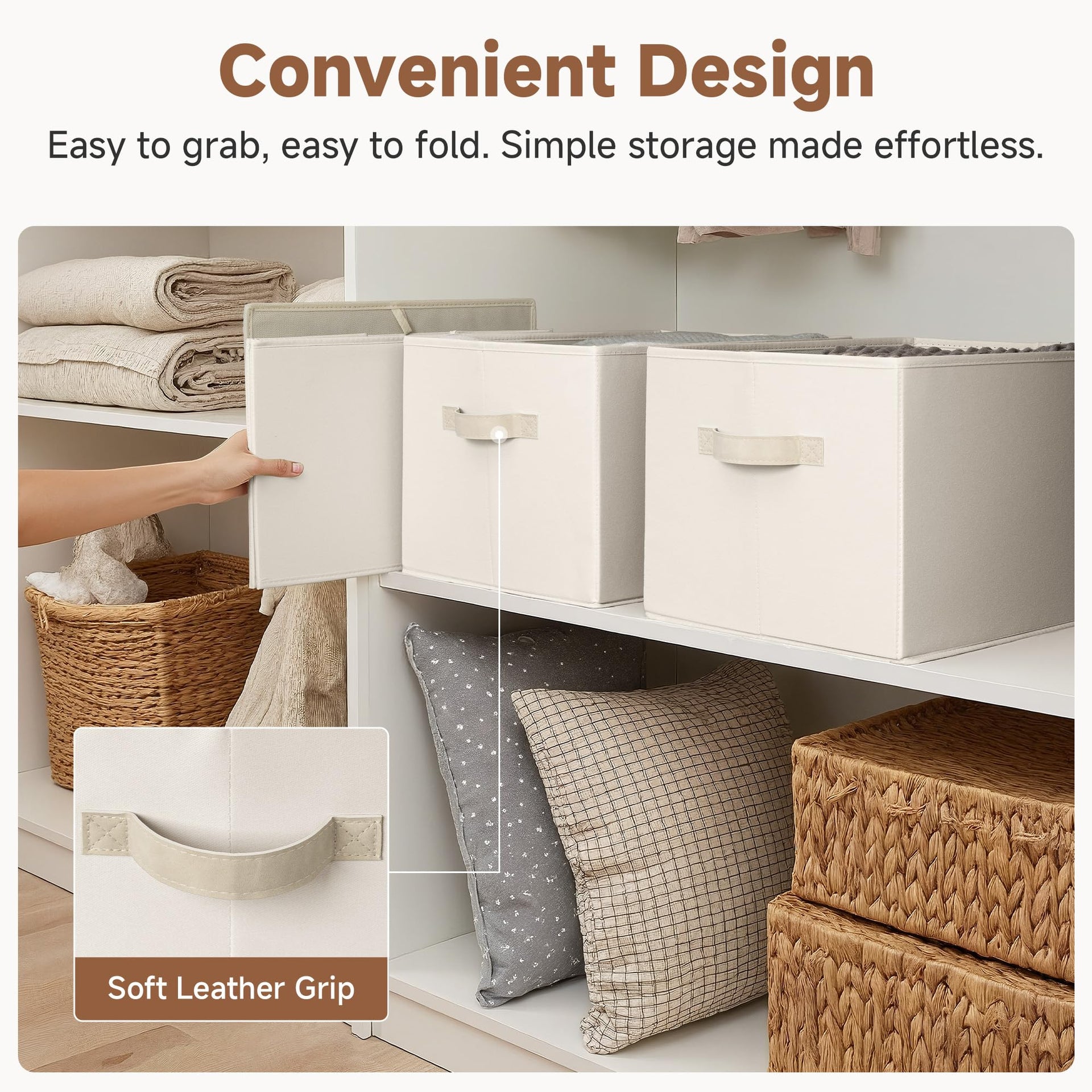 Closet Storage Bins (3 Count)