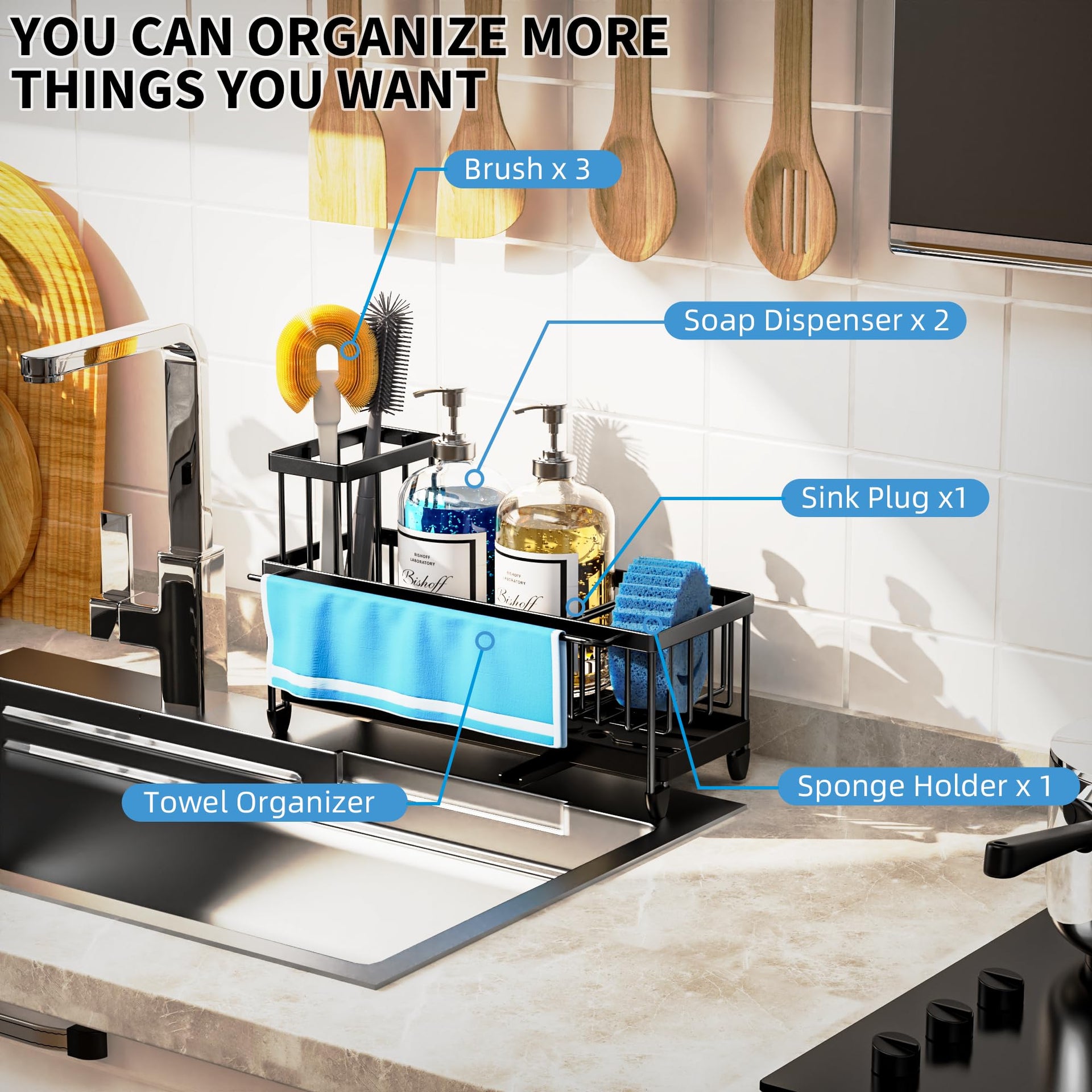 Larger Version Sponge Holder for Kitchen Sink