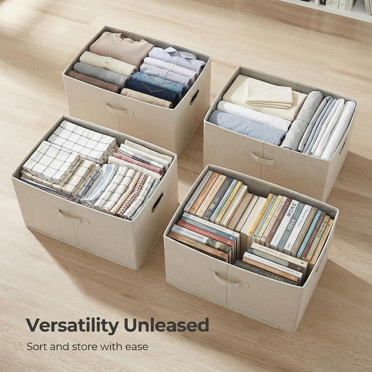 Storage Bins with Lids [3 (3 Count)