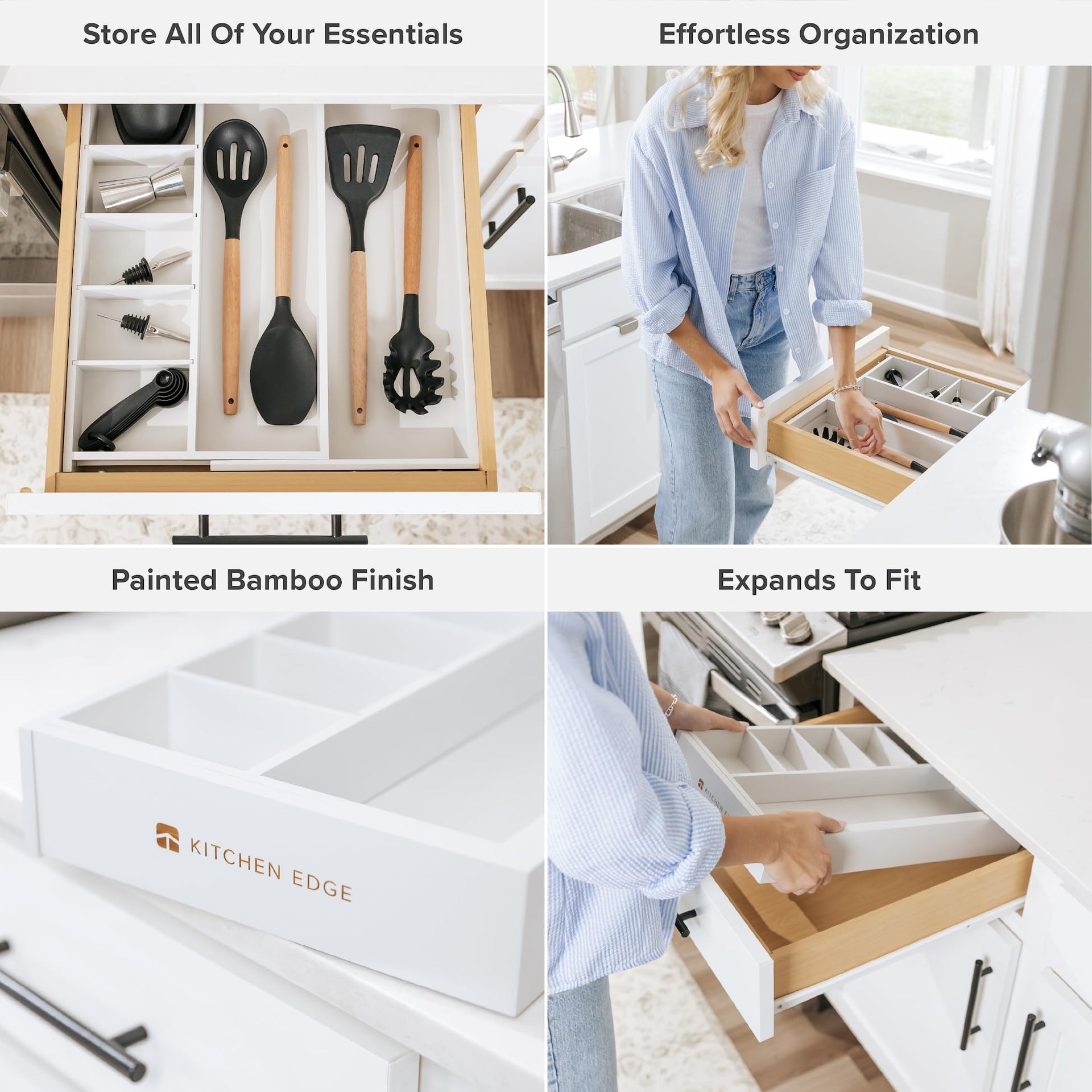 Utensil & Junk Drawer Organizer