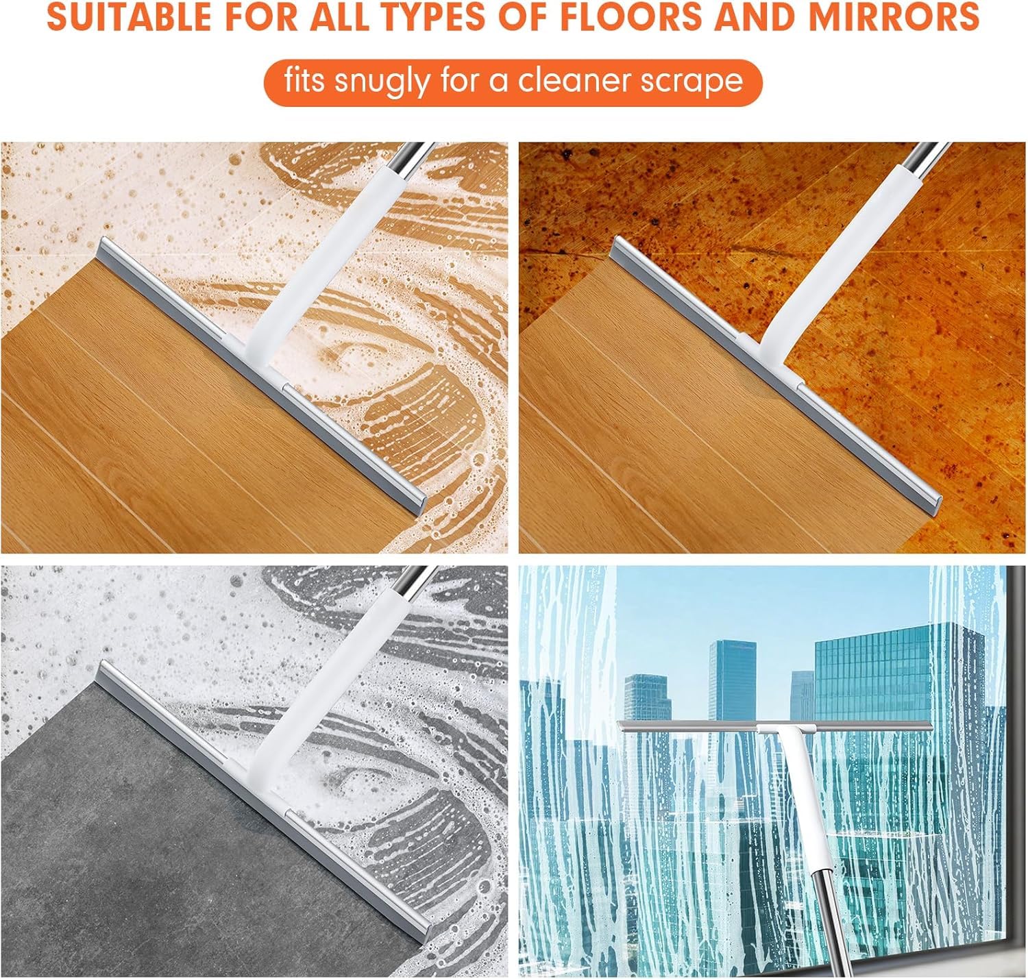 Rubber Floor Squeegee for Smooth Surface Concrete Floor