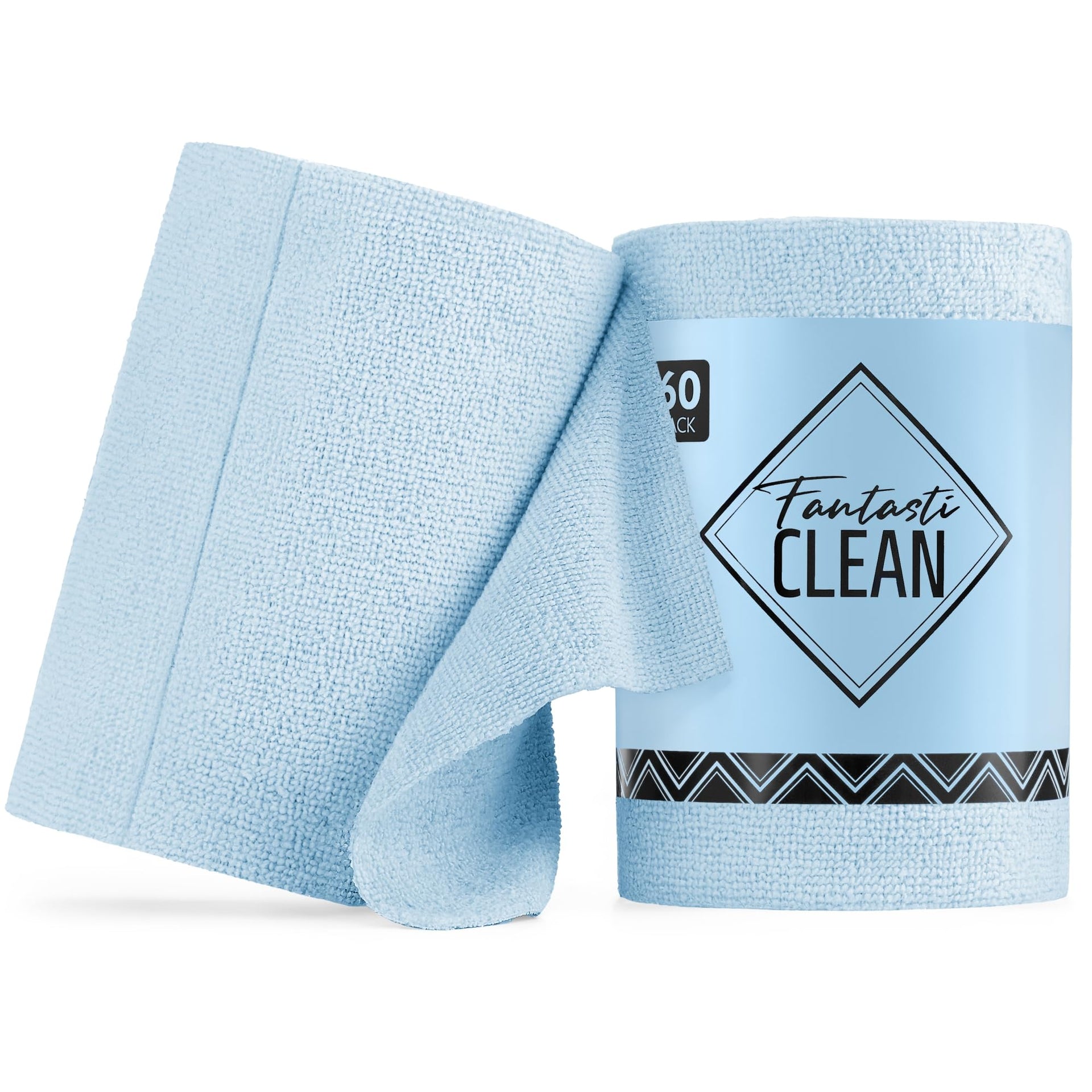Microfiber Cleaning Cloth Roll (60 Count)