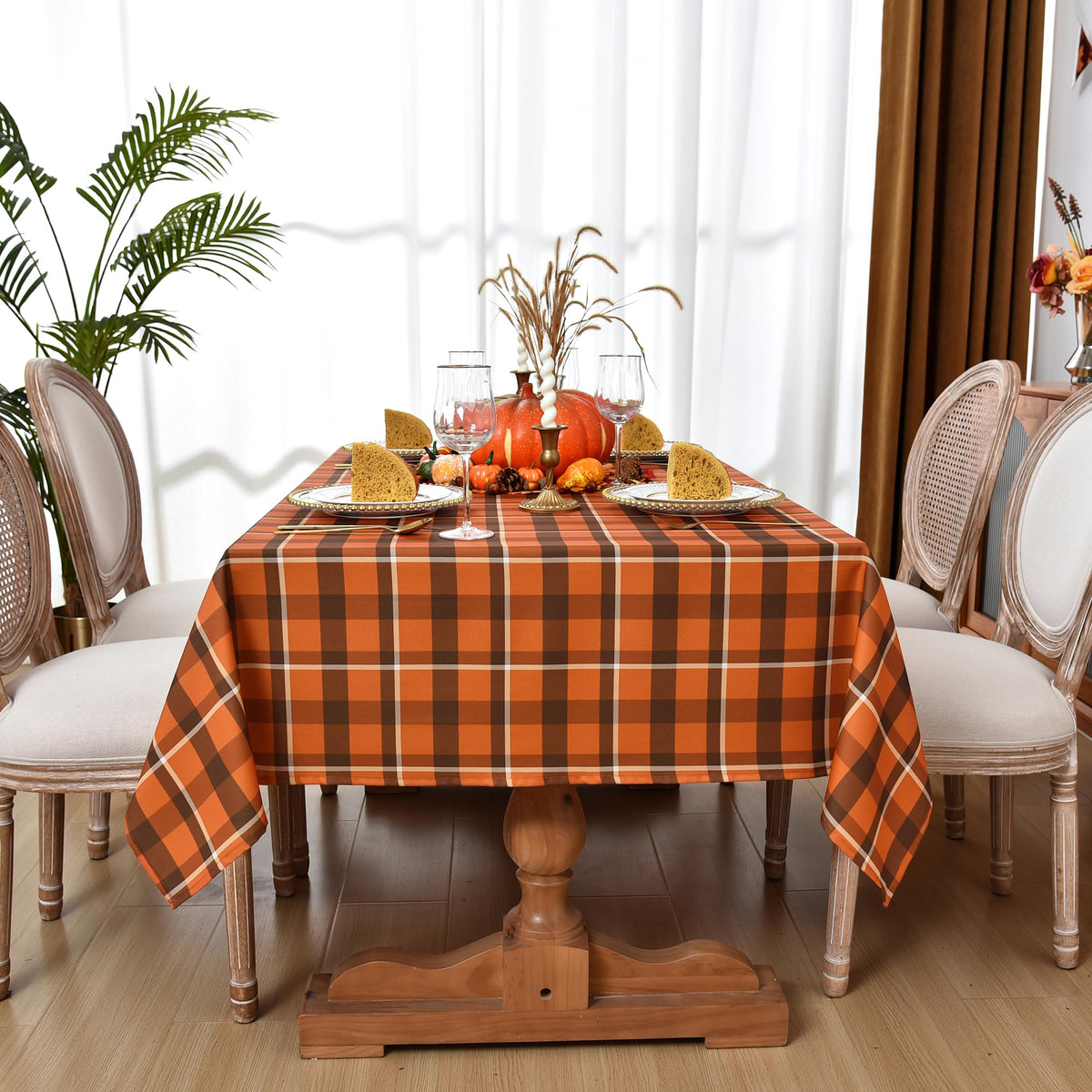 Classic Gingham Buffalo Tablecloth Fabric