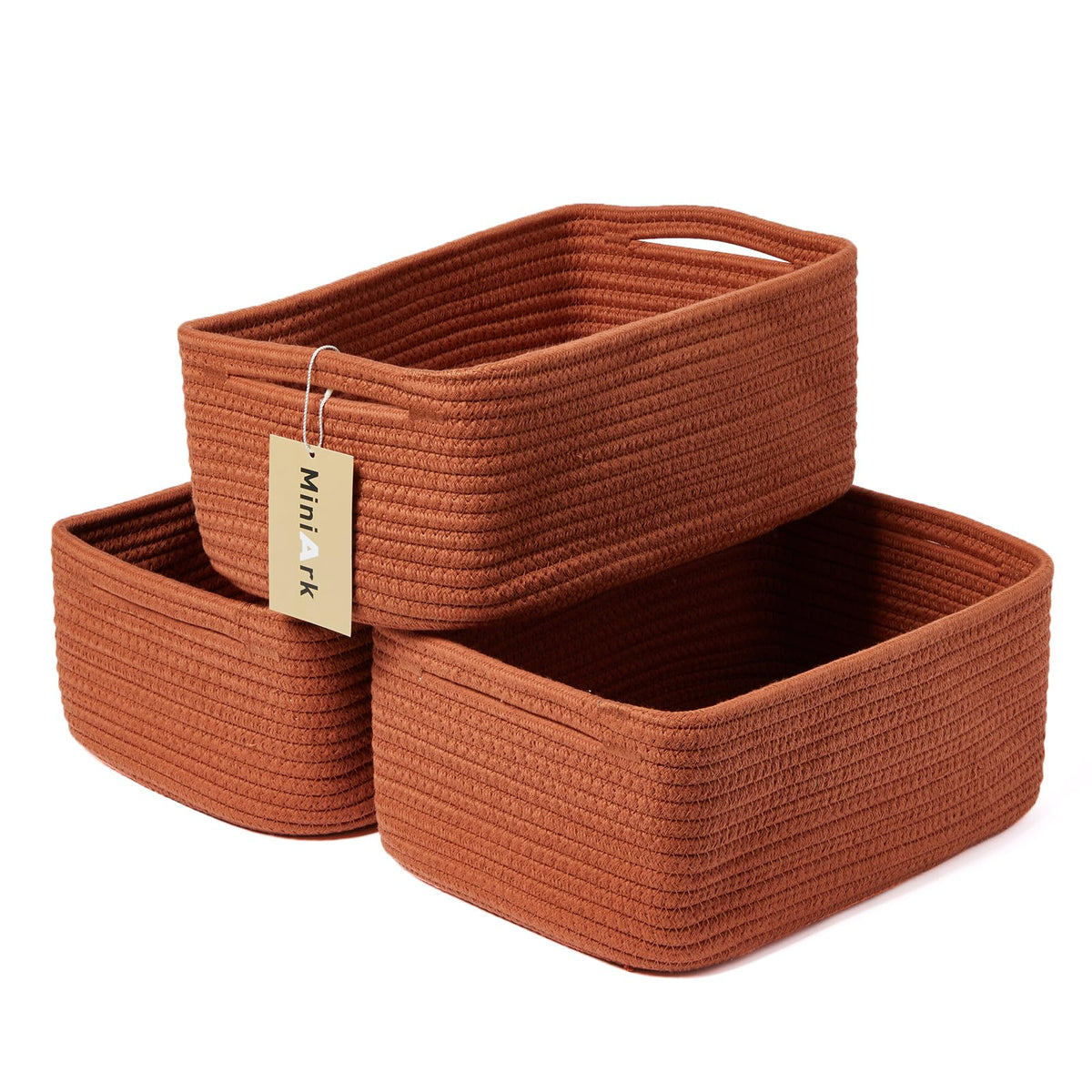 Small Storage Baskets for Organizing (3 Count)