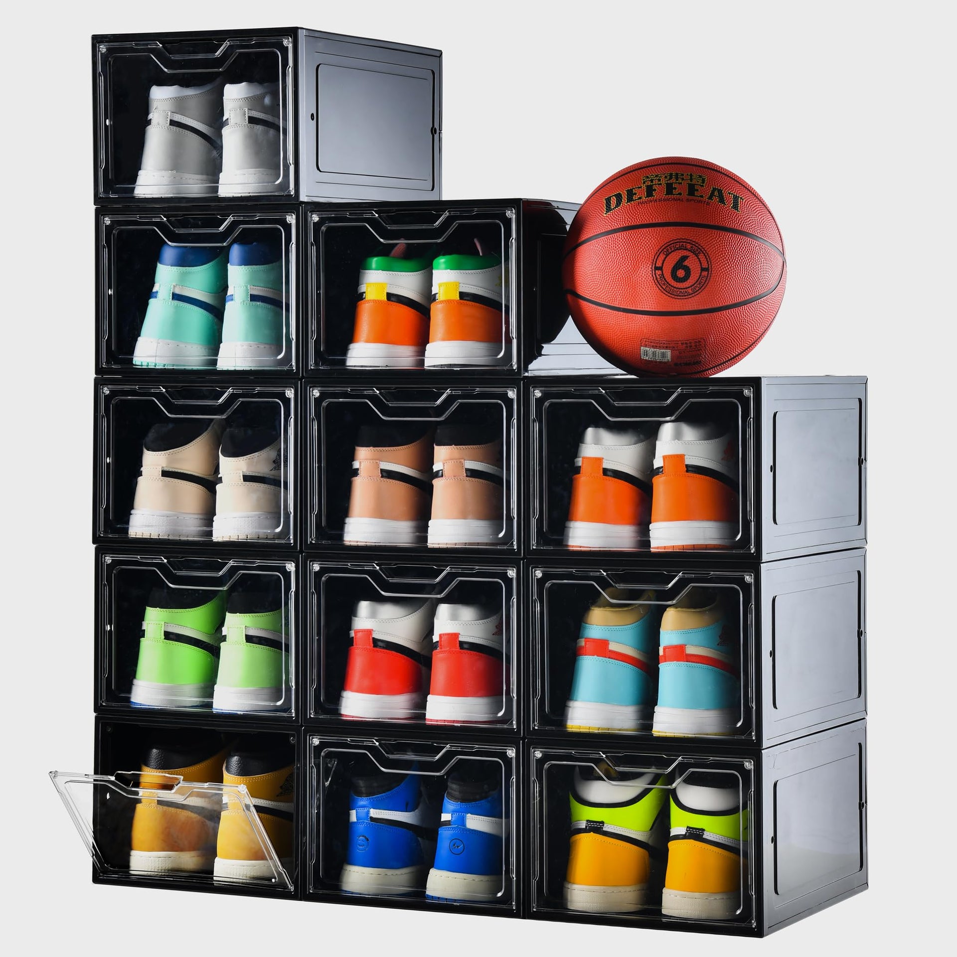 12 Pack Shoe Boxes Organizer (12 Count)