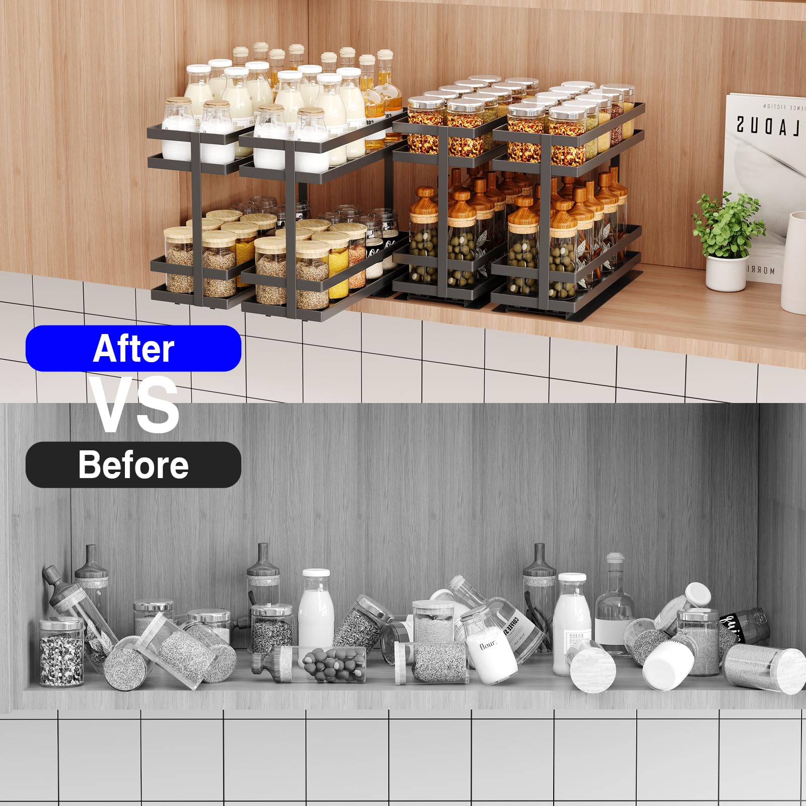 Pull Out Spice Rack Organizer for Cabinet