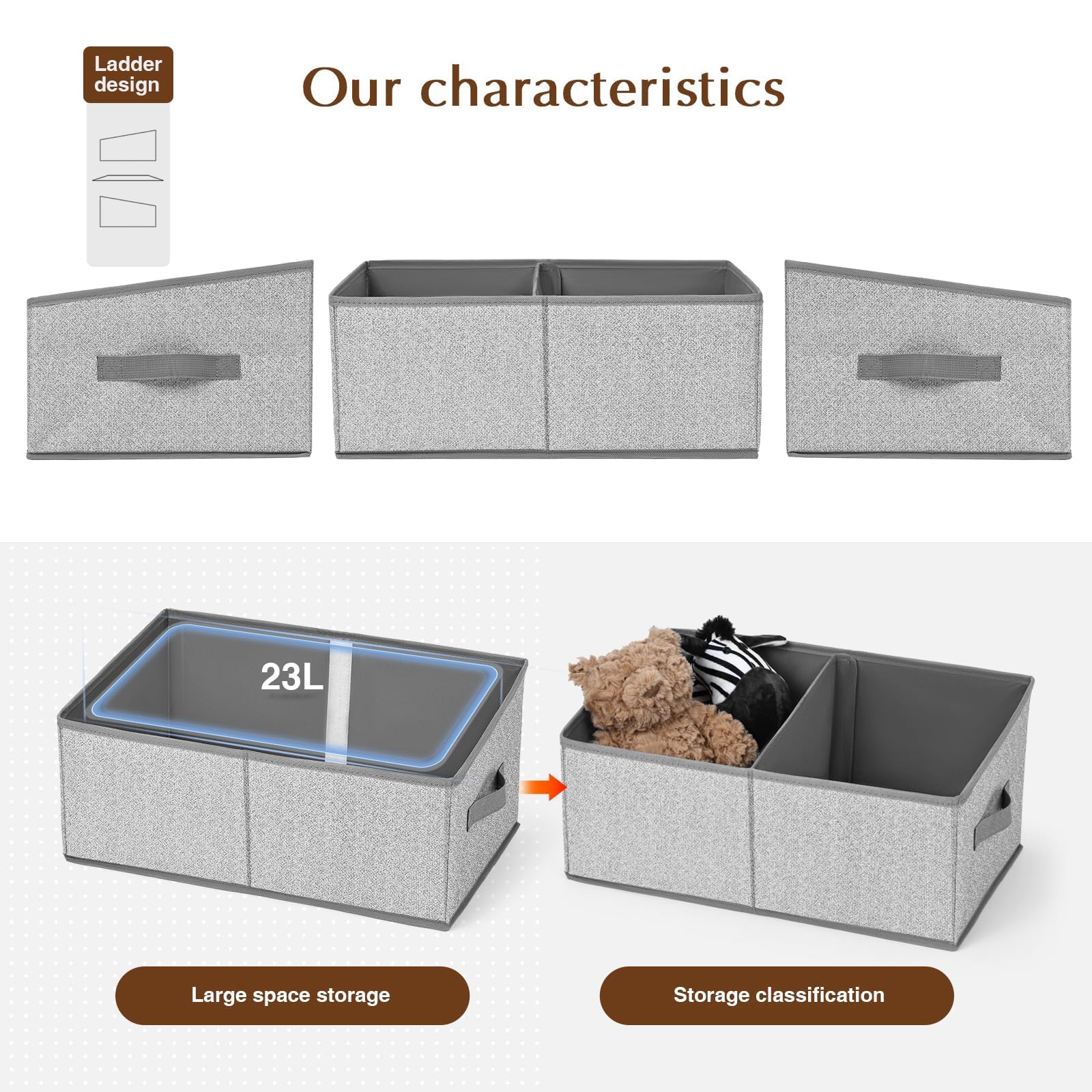 Closet Storage Bins (5 Count)