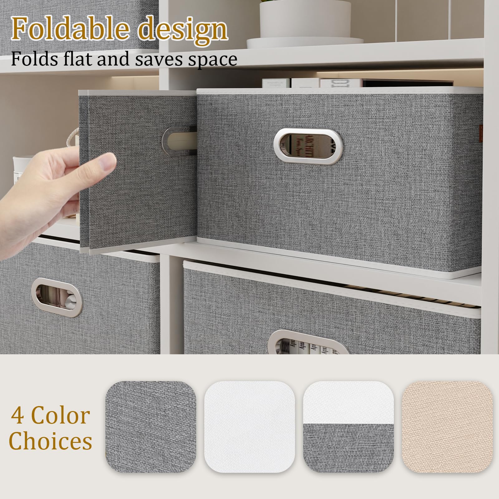 Collapsible Fabric Storage Bins
