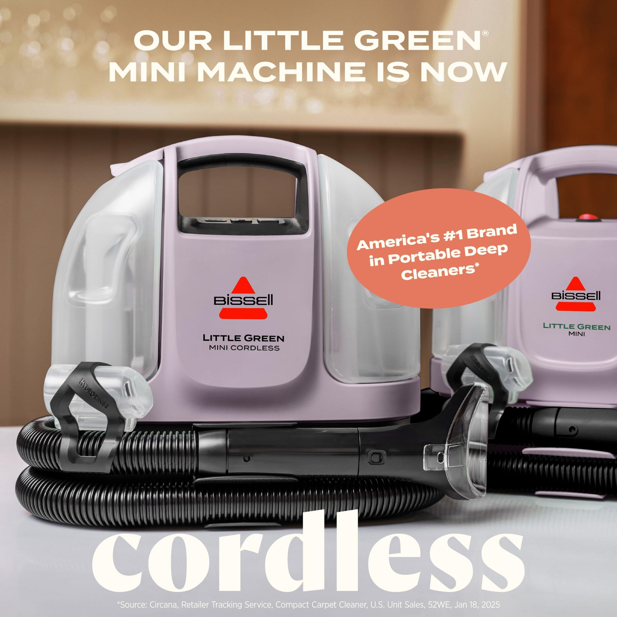 Little Green Mini Cordless Portable Carpet and Upholstery Deep Cleaner