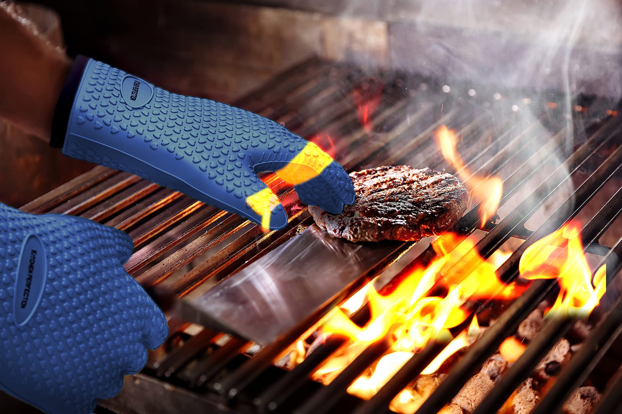 XL Silicone Smoker BBQ Gloves (2 Count)