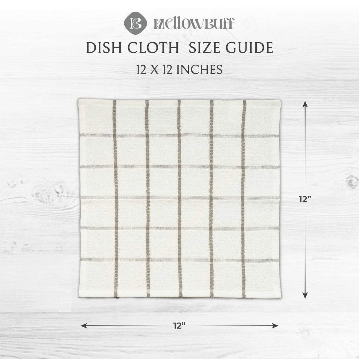 100% Cotton Terry Dish Cloth & Dish Towel (6 Count)
