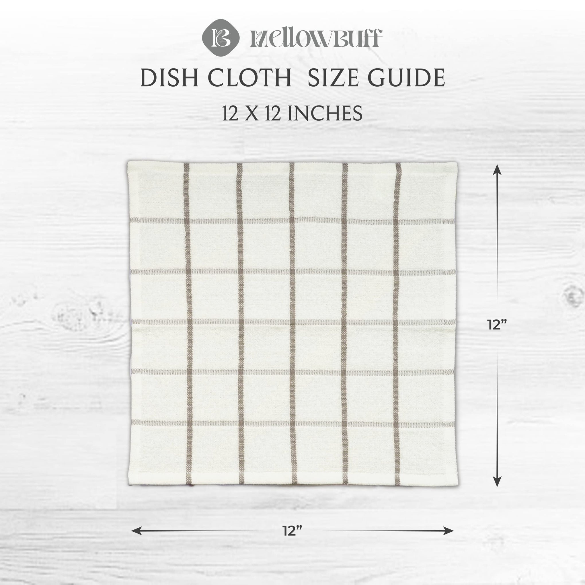 100% Cotton Terry Dish Cloth & Dish Towel (6 Count)