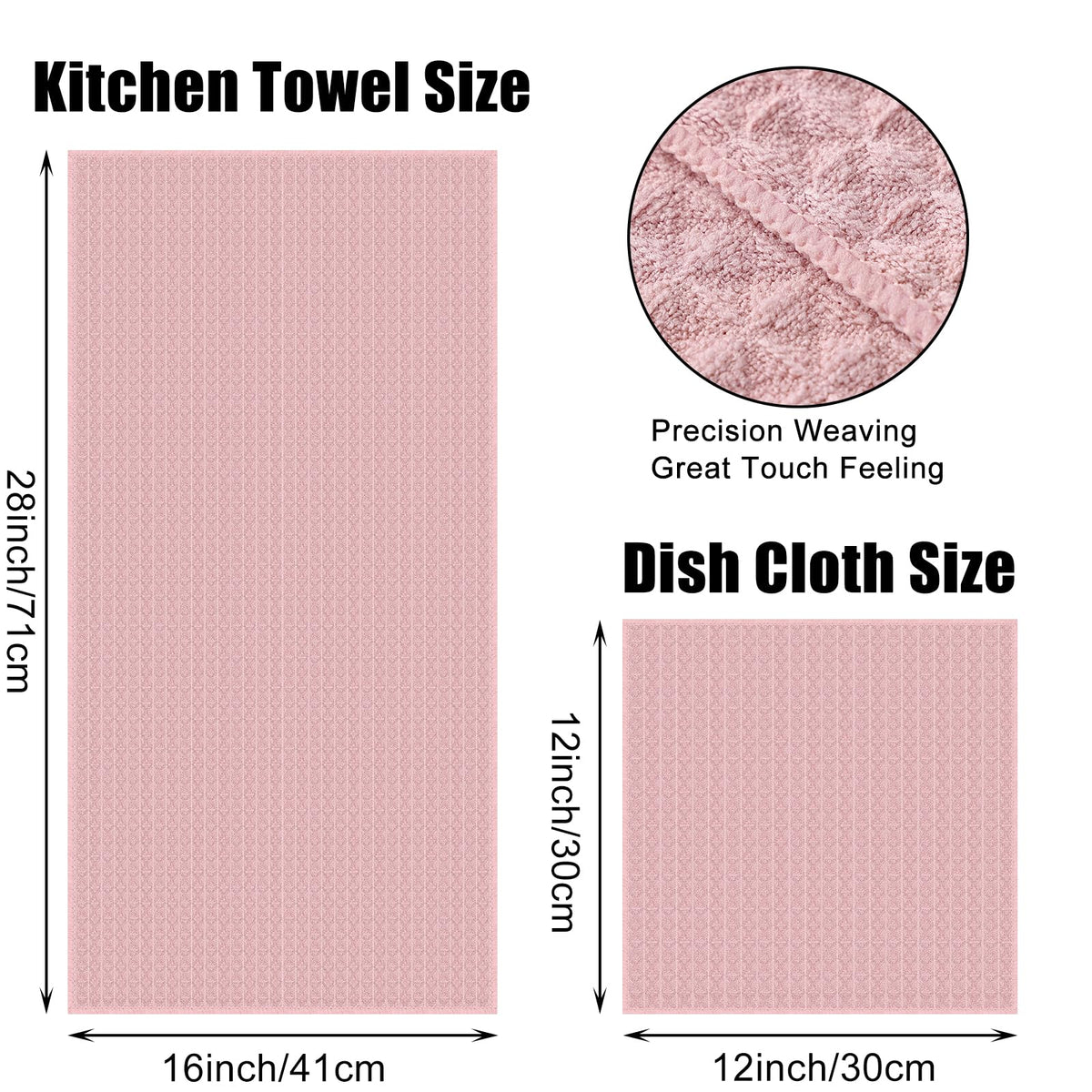 Microfiber Kitchen Towels and Dishcloths Sets (8 Count)