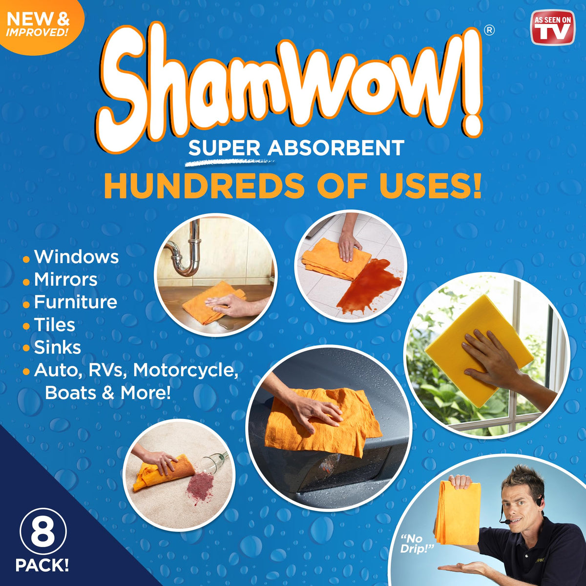 Shammy Cloth 8 (8 Count)