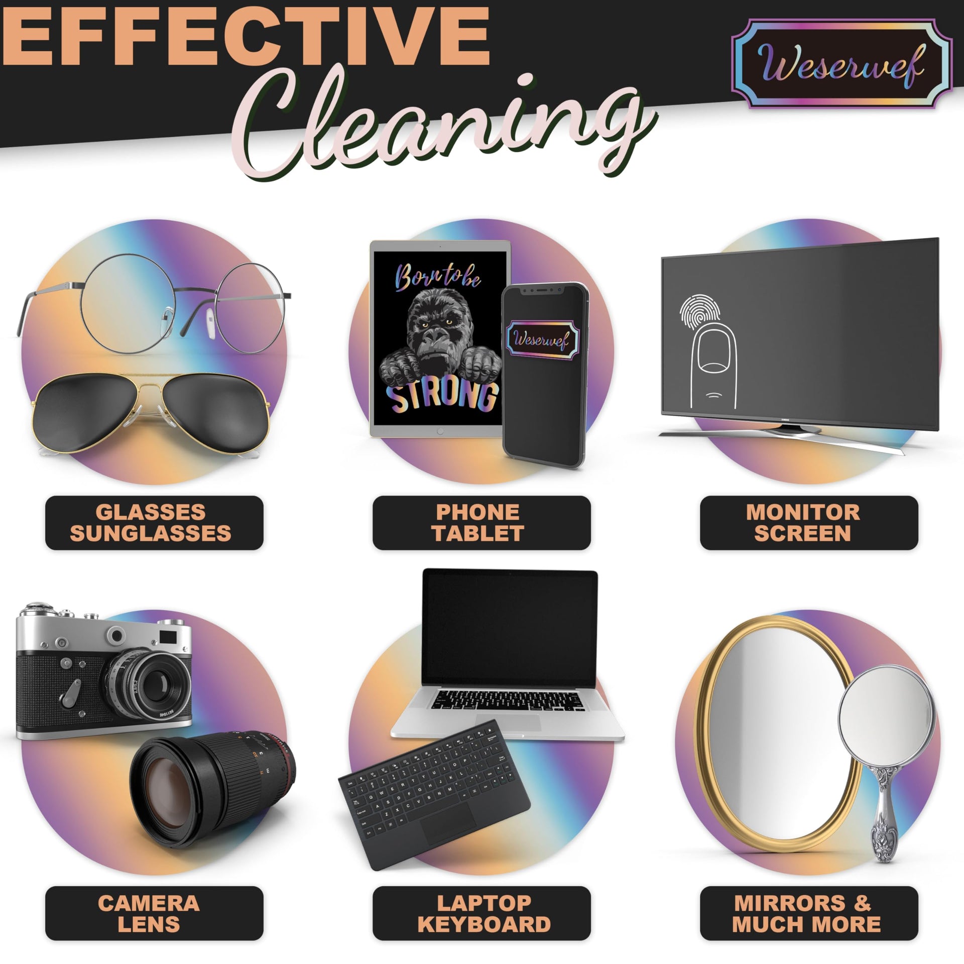 Design Microfiber Glasses Cleaning Cloth