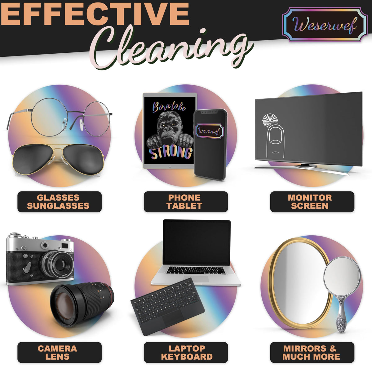 Design Microfiber Glasses Cleaning Cloth