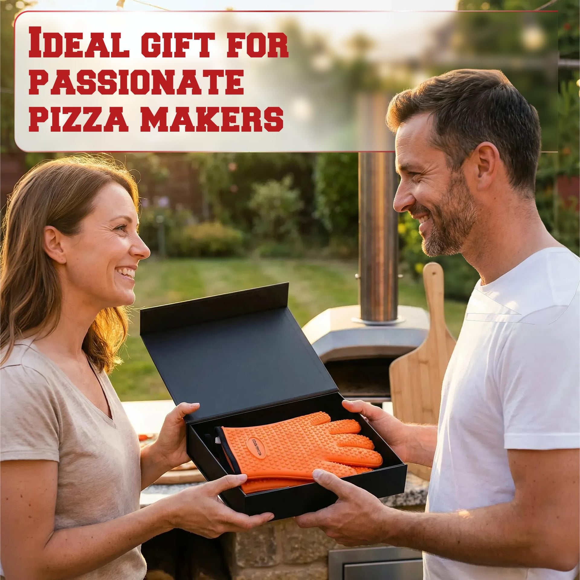 XL Silicone Pizza Oven Gloves Heat Resistant Oven Mitts