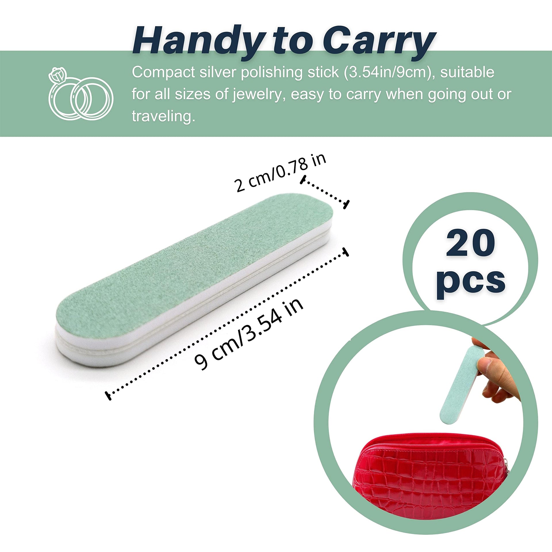 20Pcs Jewelry Polishing Sticks (20 Count)