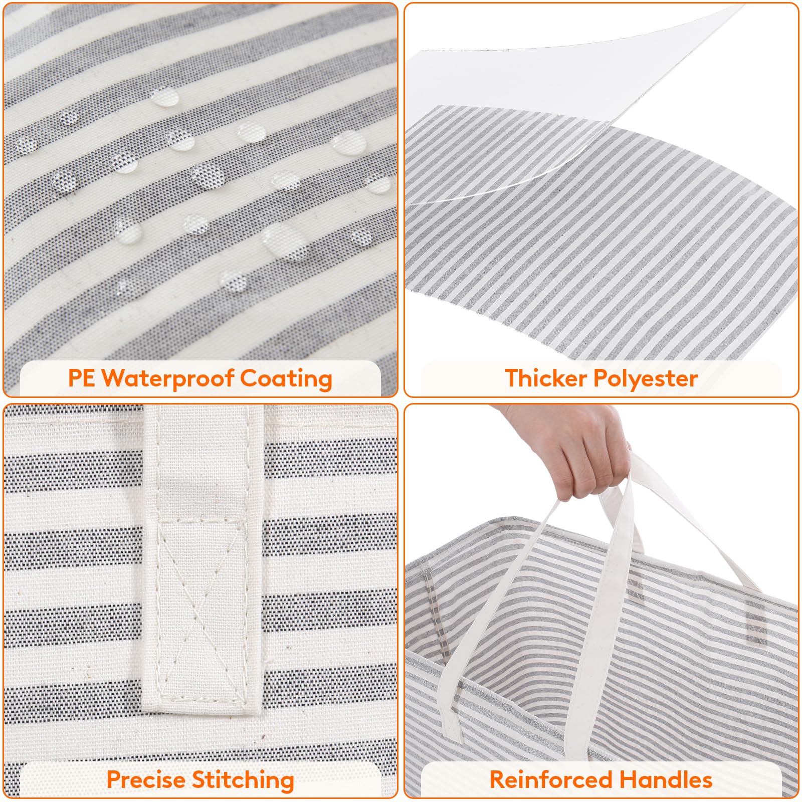 3 Pack Laundry Basket 100L Each (3 Count)