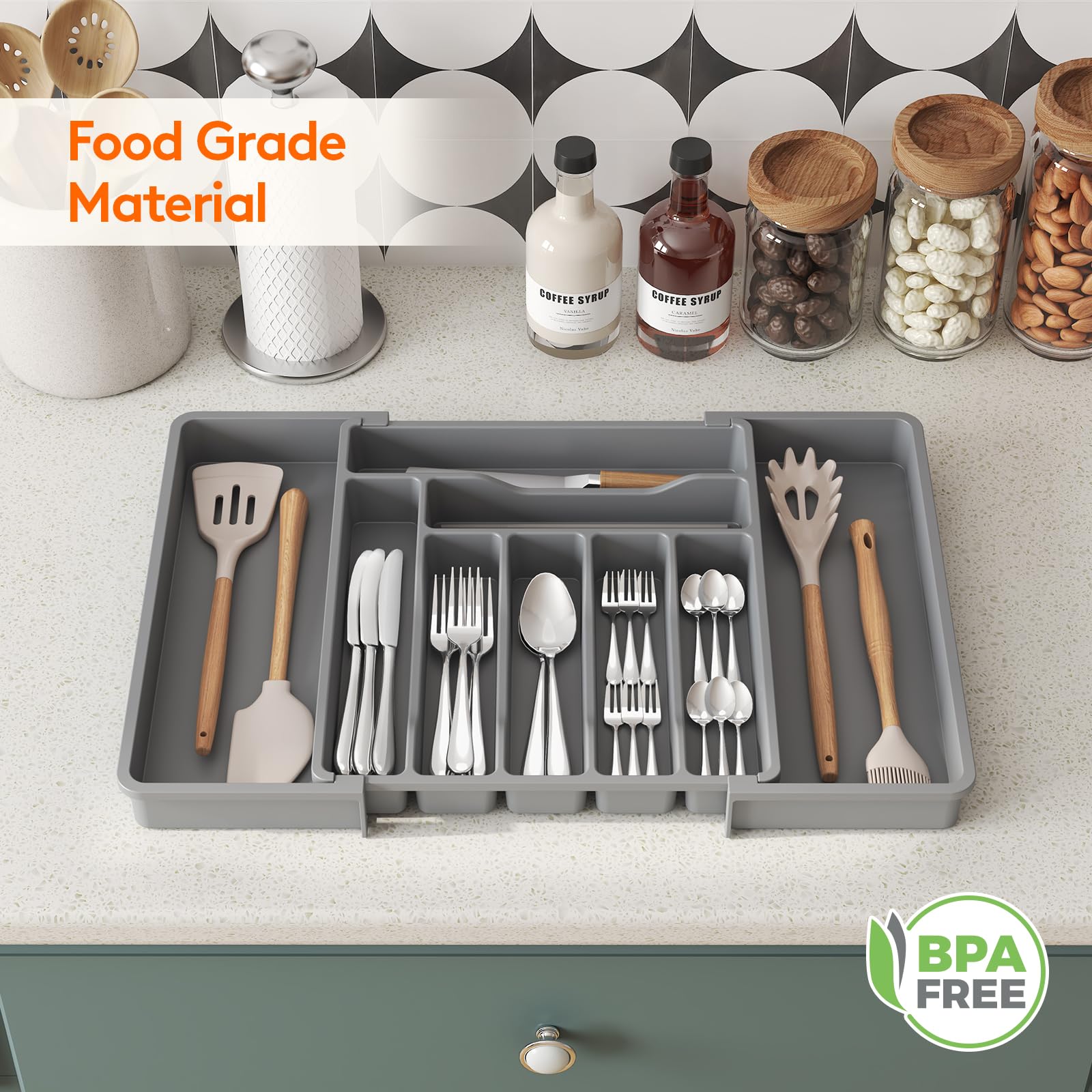 Utensil Organizer for Kitchen Drawer