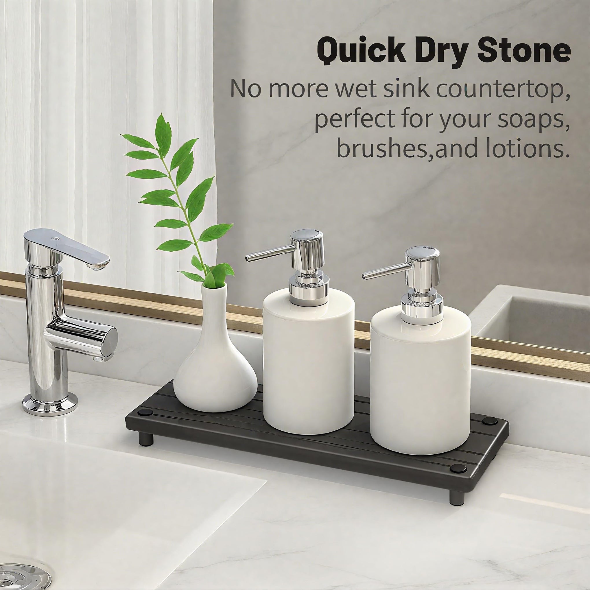 Quick Dry Sink Caddy Kitchen Sink Organizer
