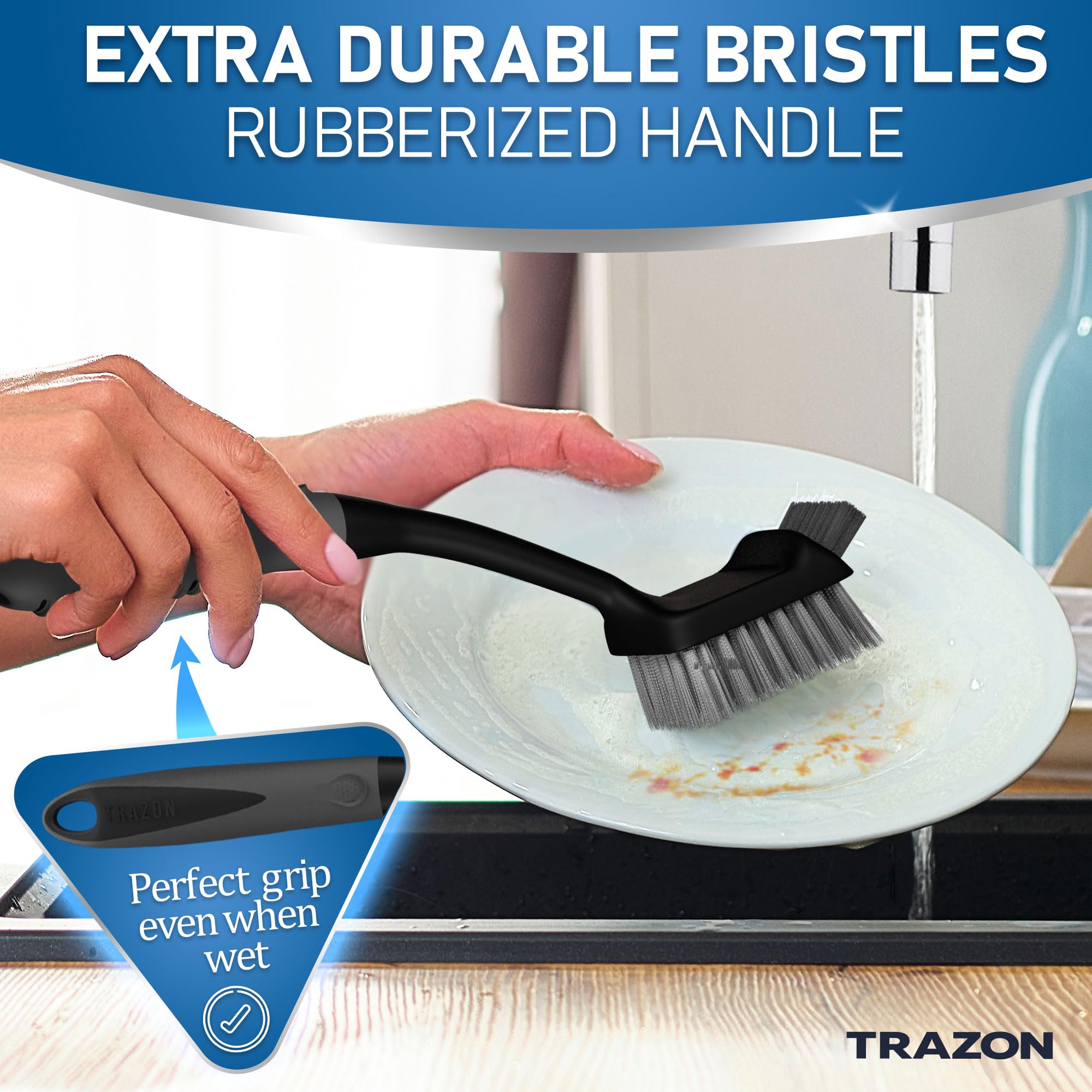 Dish Brush Set of 5 with Holder (5 Count)