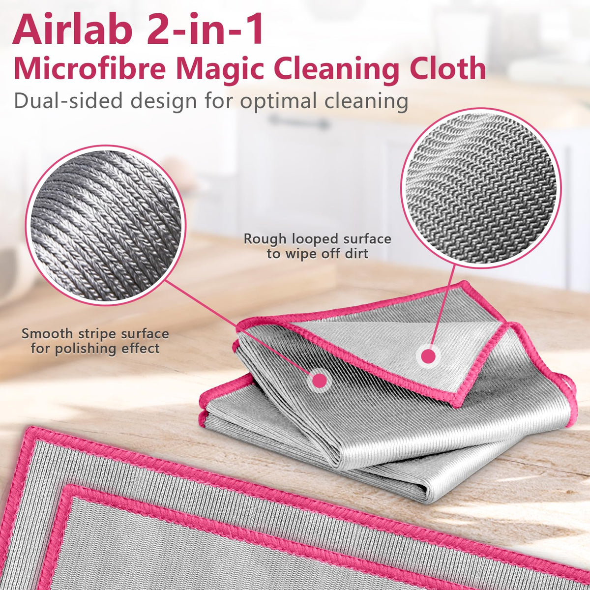 Glass Polishing Streak Free Miracle Cleaning Cloth (6 Count)