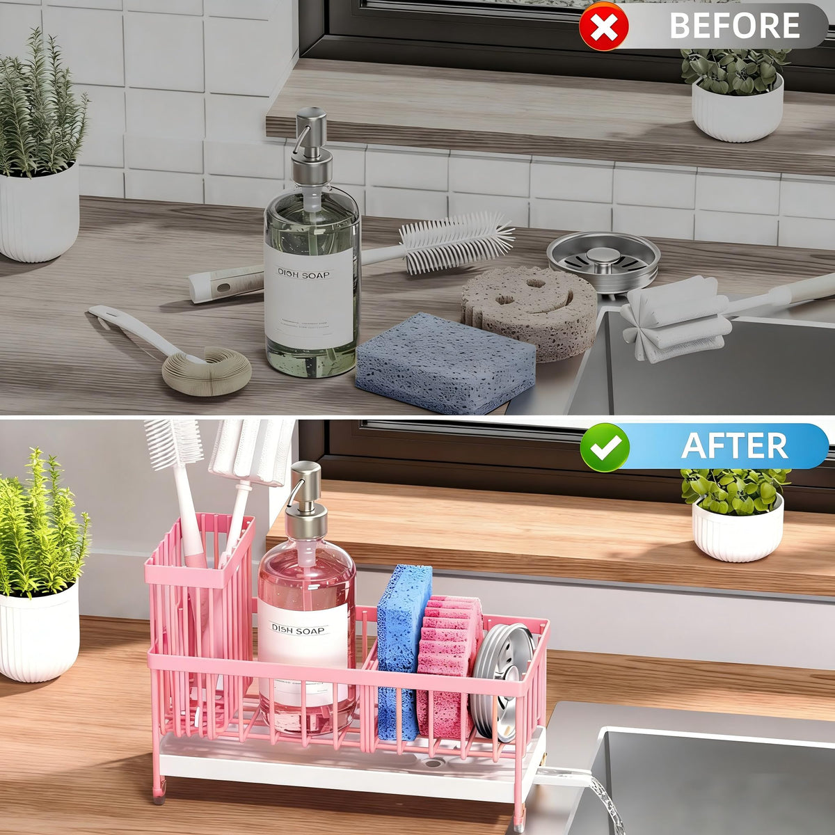 Sponge Holder for Kitchen Sink