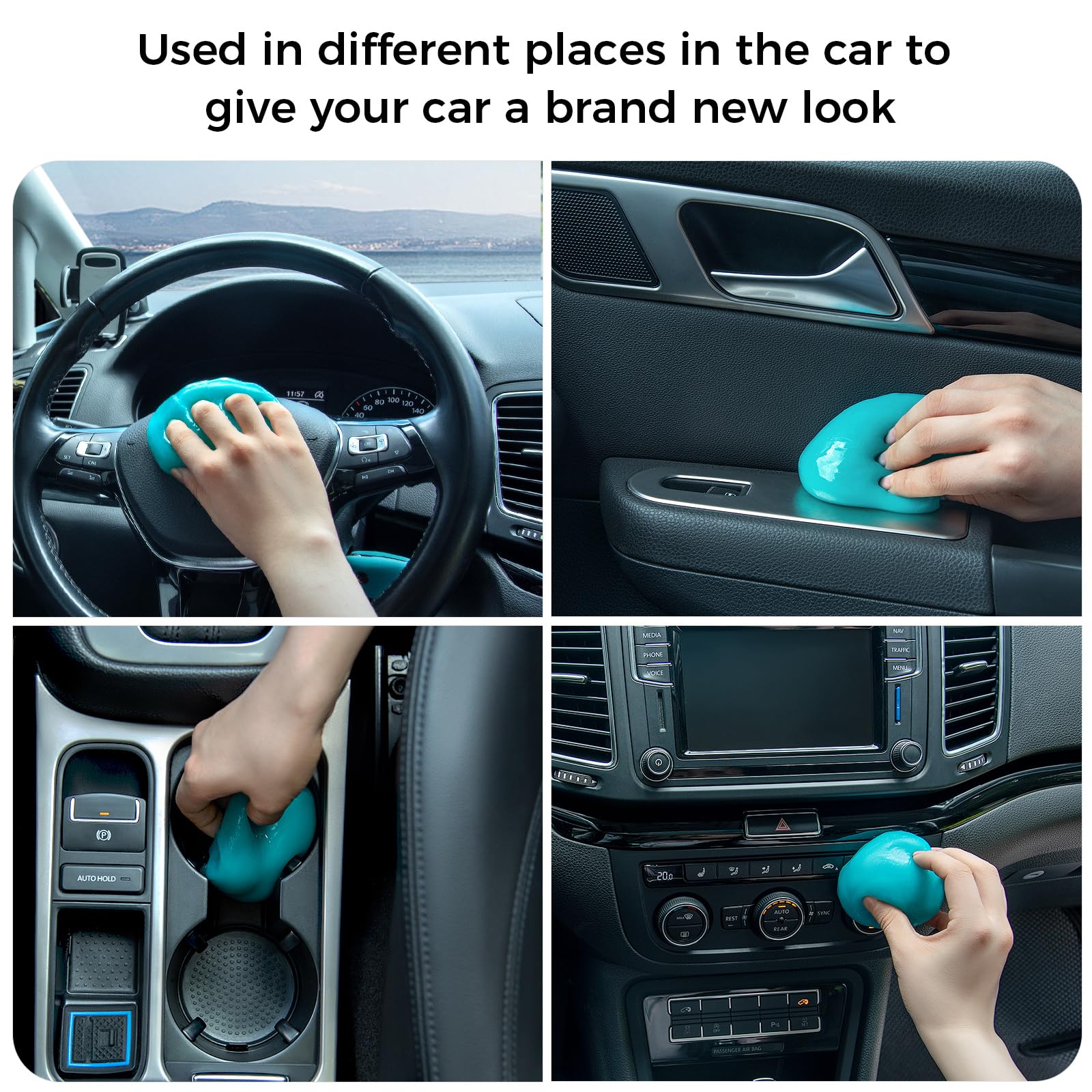 Car Cleaning Gel Universal Gel for Car Vent Cleaner Cleaning Putty Auto Detailing Car Interior Dust Cleaning Kit for Auto Seat