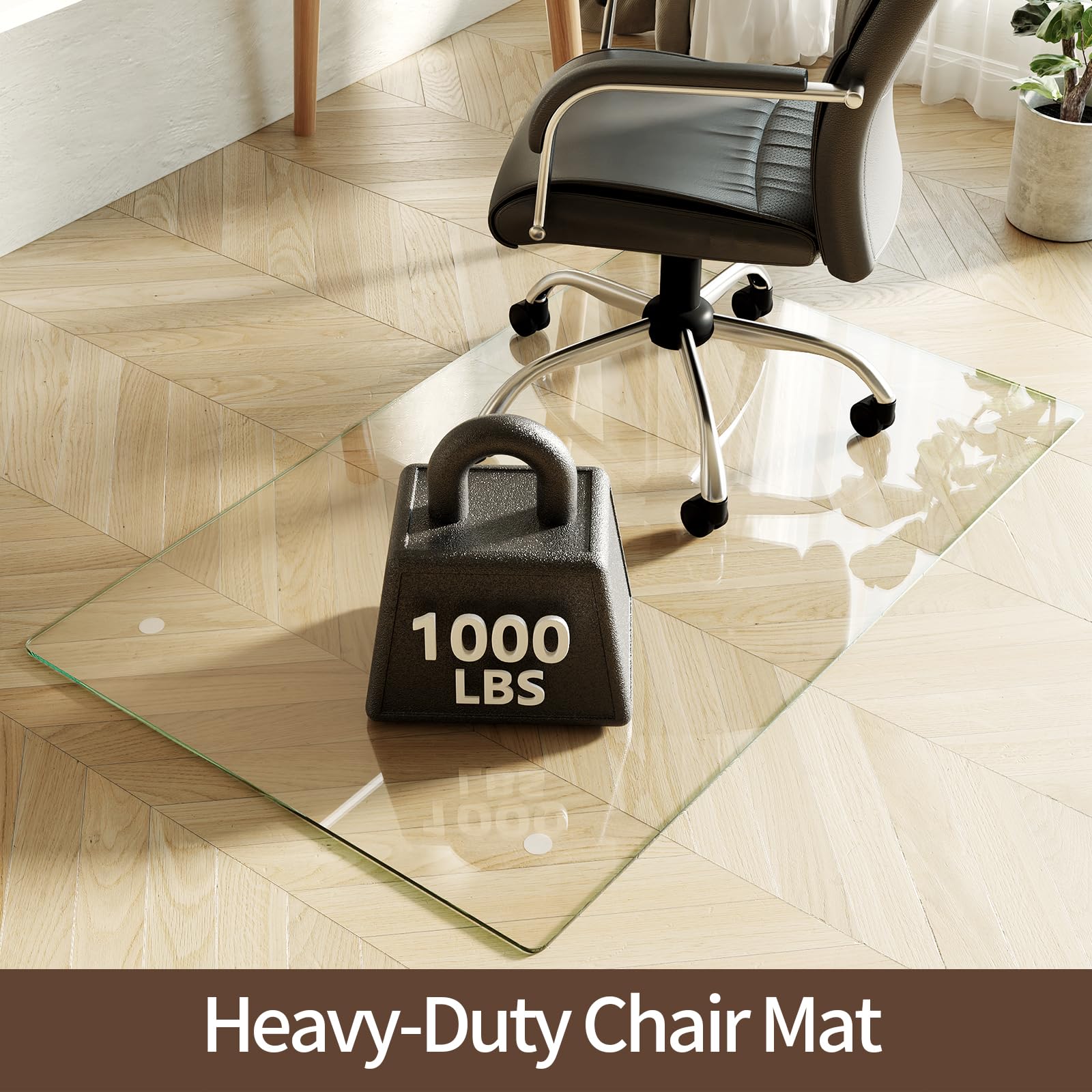 Tempered Glass Chair Mat 30"x48"