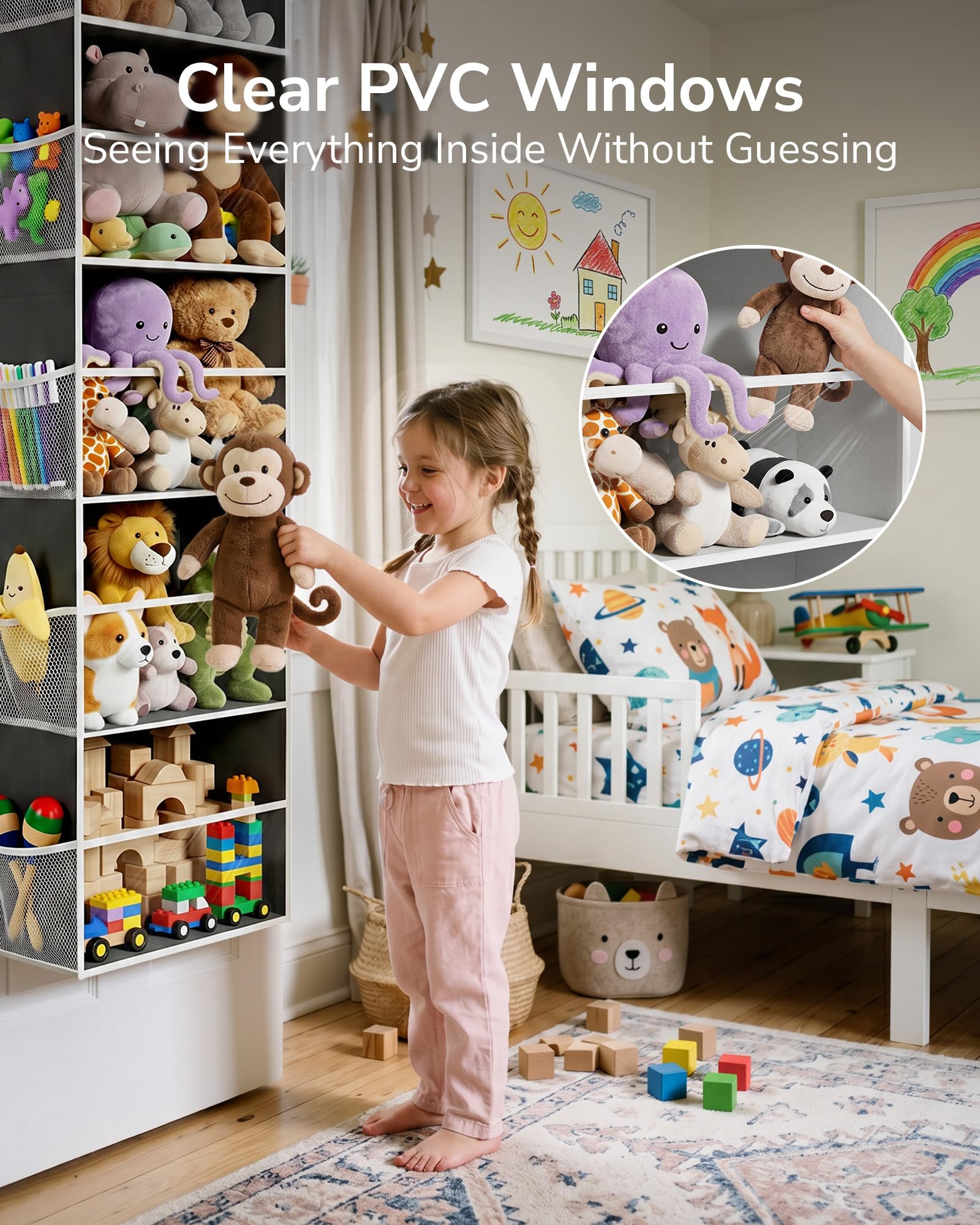 Stuffed Animal Organizer Over the Door