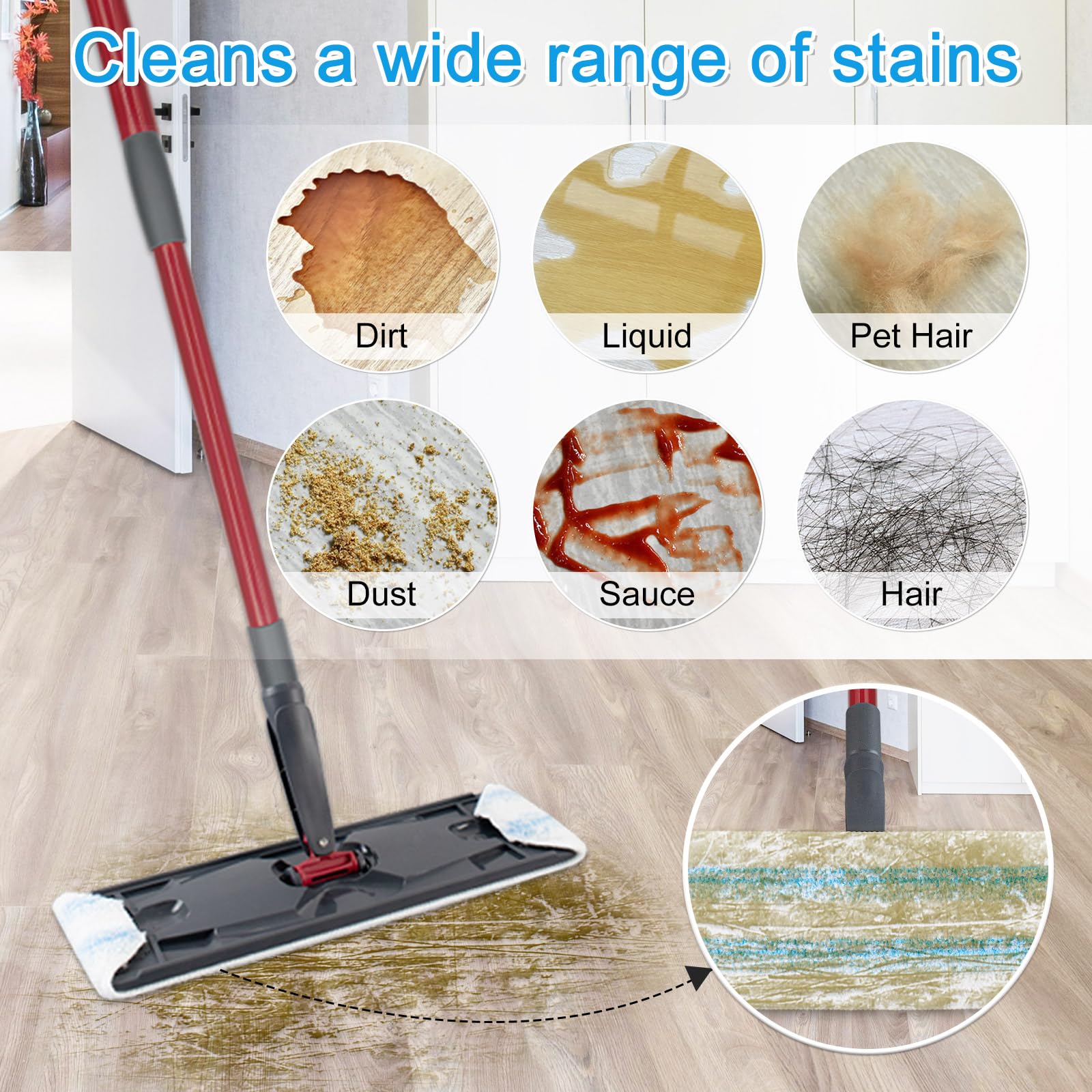 Mop Replacement Pads Compatible with O (3 Count)