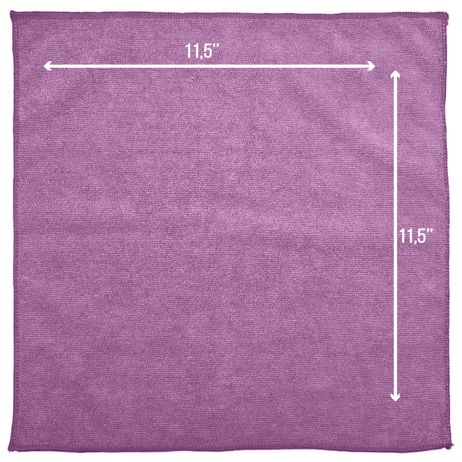 Microfiber Cleaning Cloth 11.5" x 11.5" 12 Pack (12 Count) - ModHome Supplies
