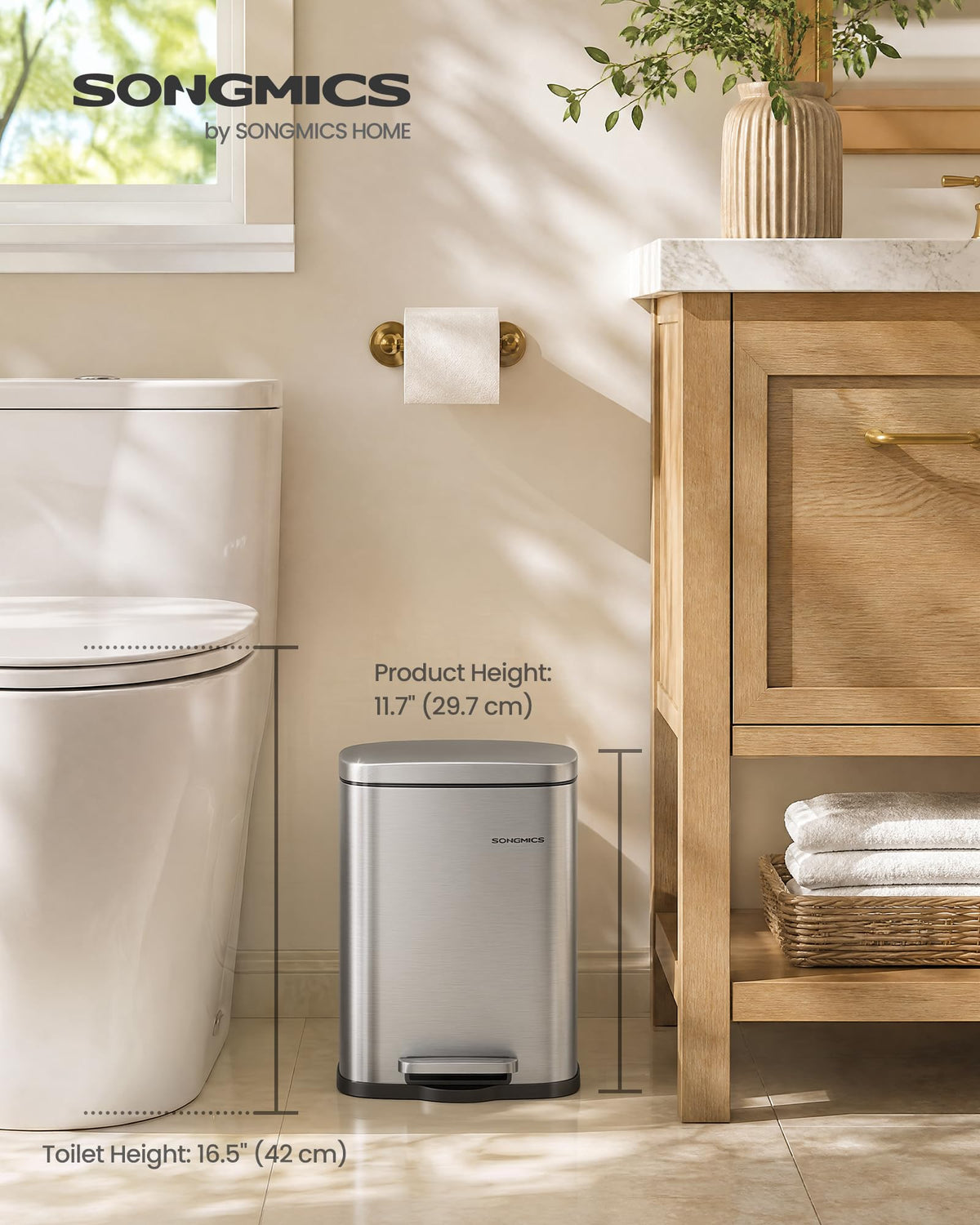 Small Bathroom Trash Can