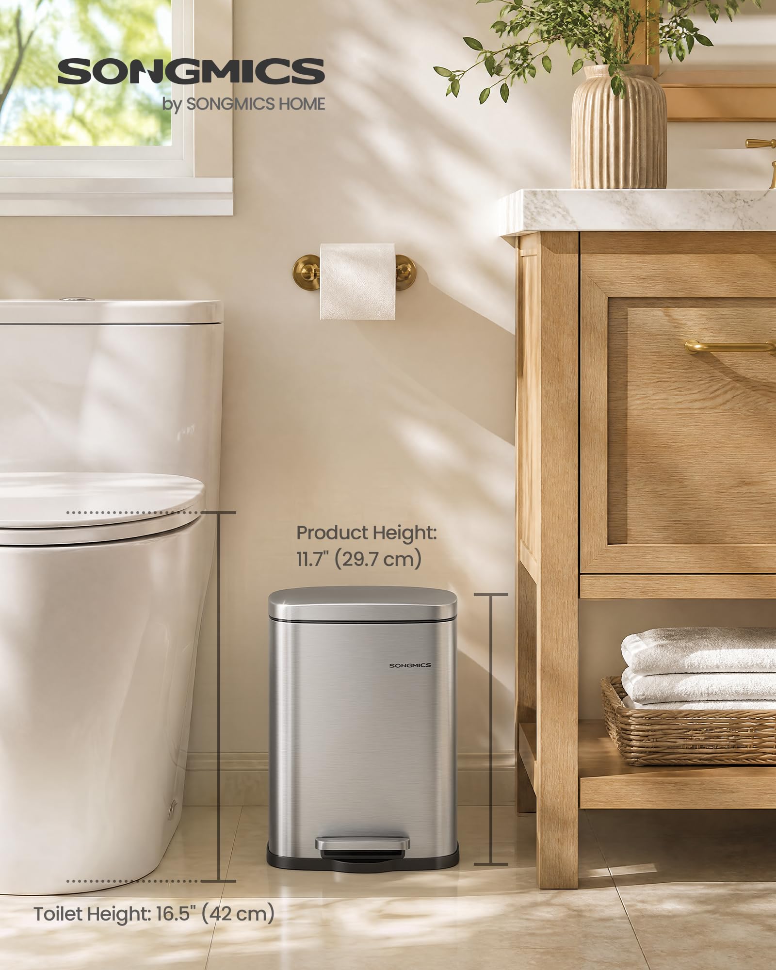 Small Bathroom Trash Can