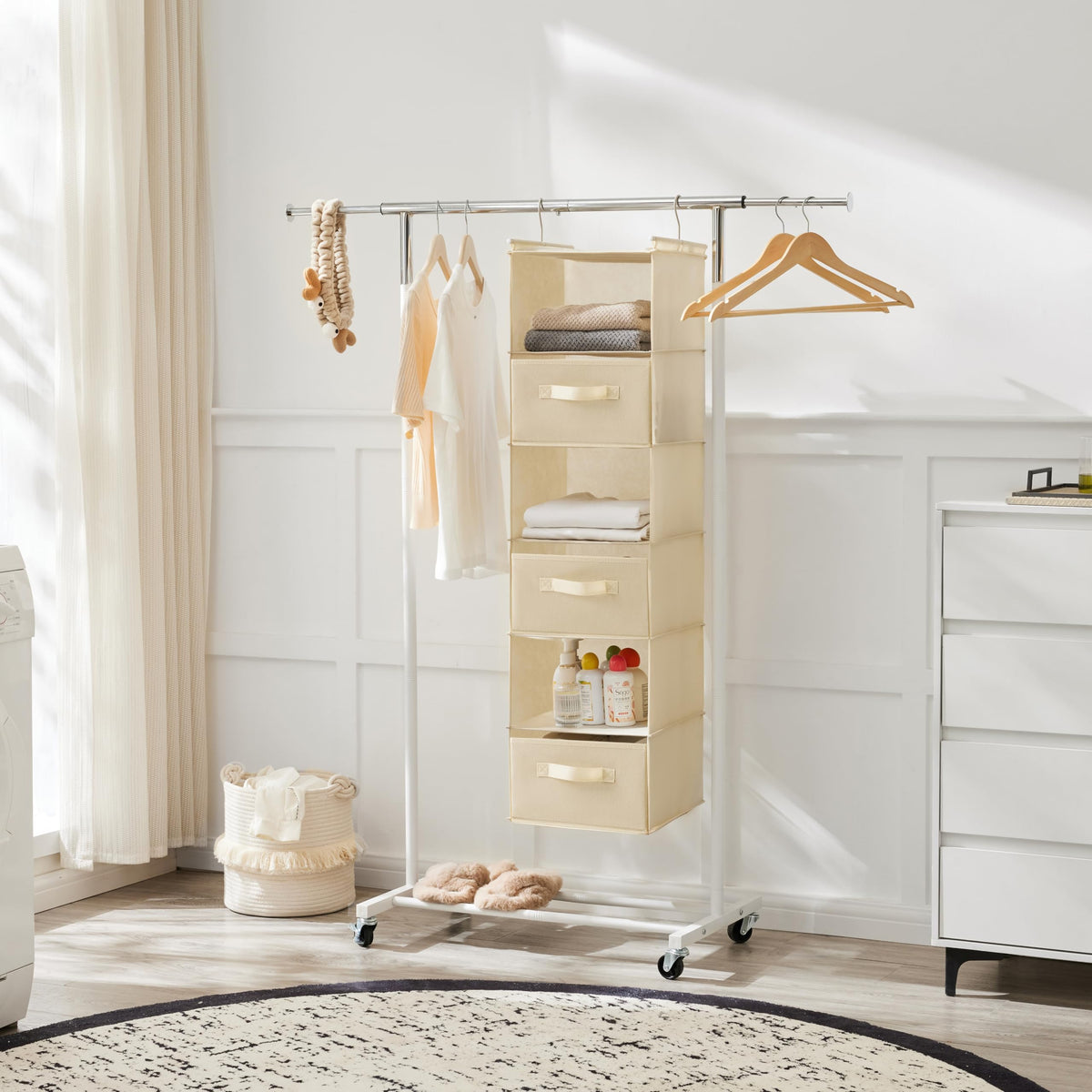 6 Tier Shelf Hanging Closet Organizer