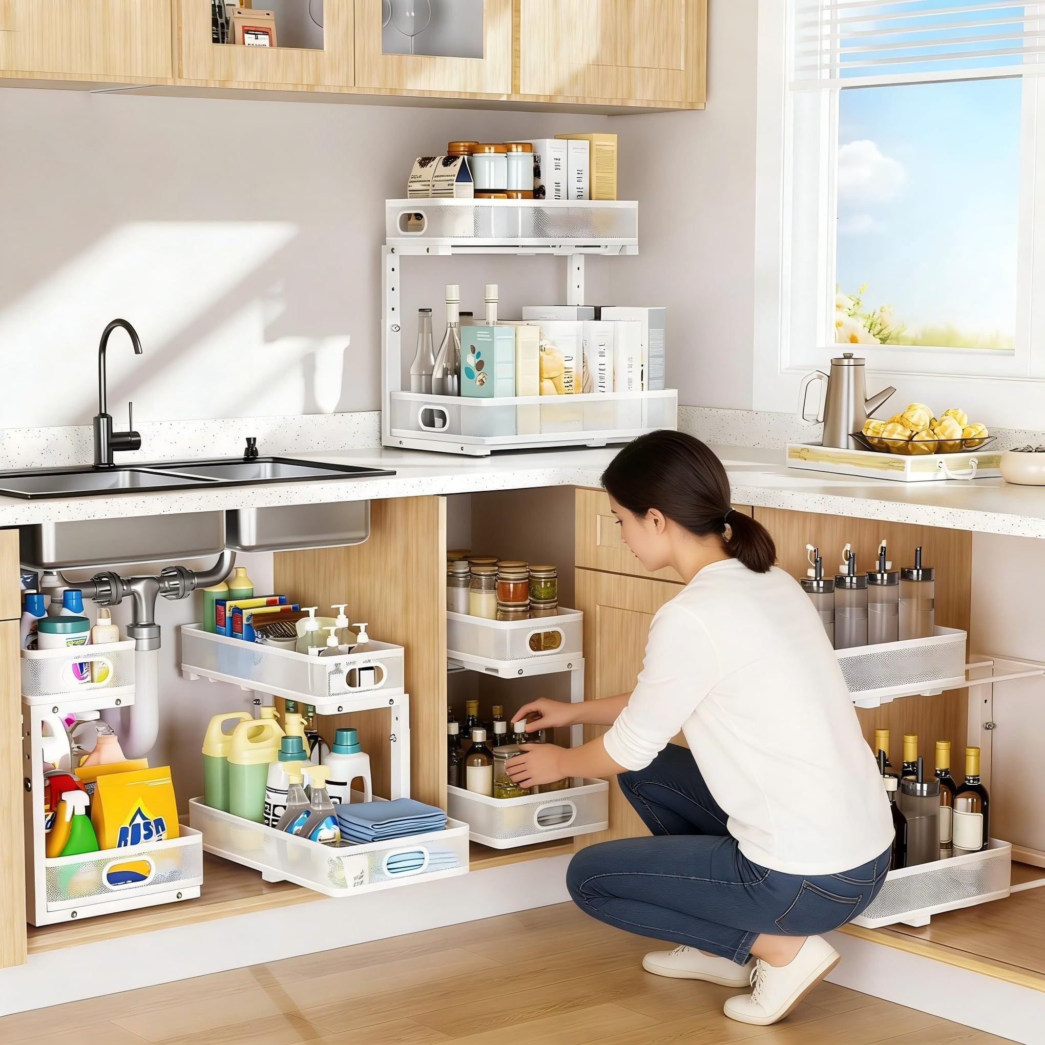 Under Sink Organizer 2 Pack