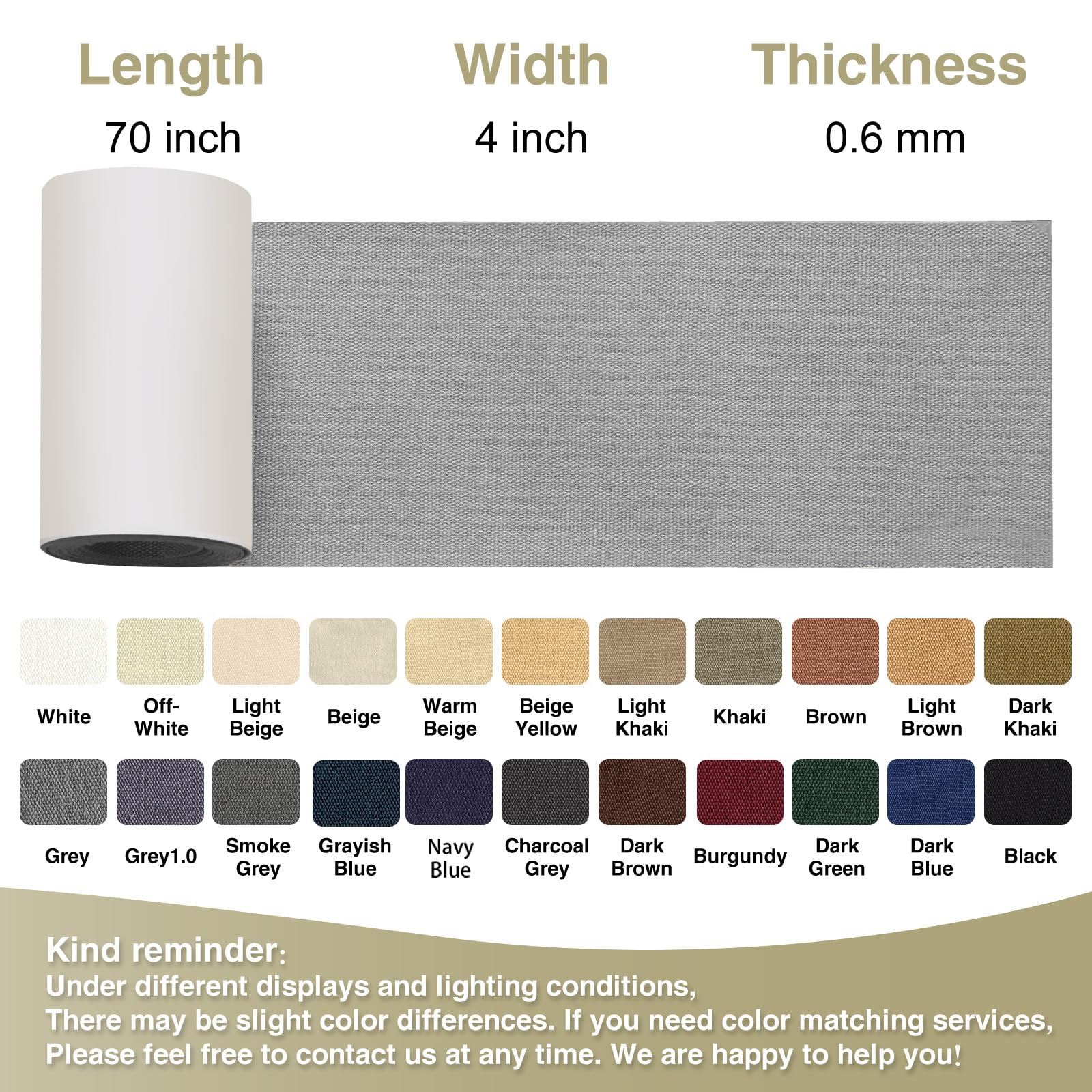 Canvas Repair Tape 4×70 Inch Waterproof Self