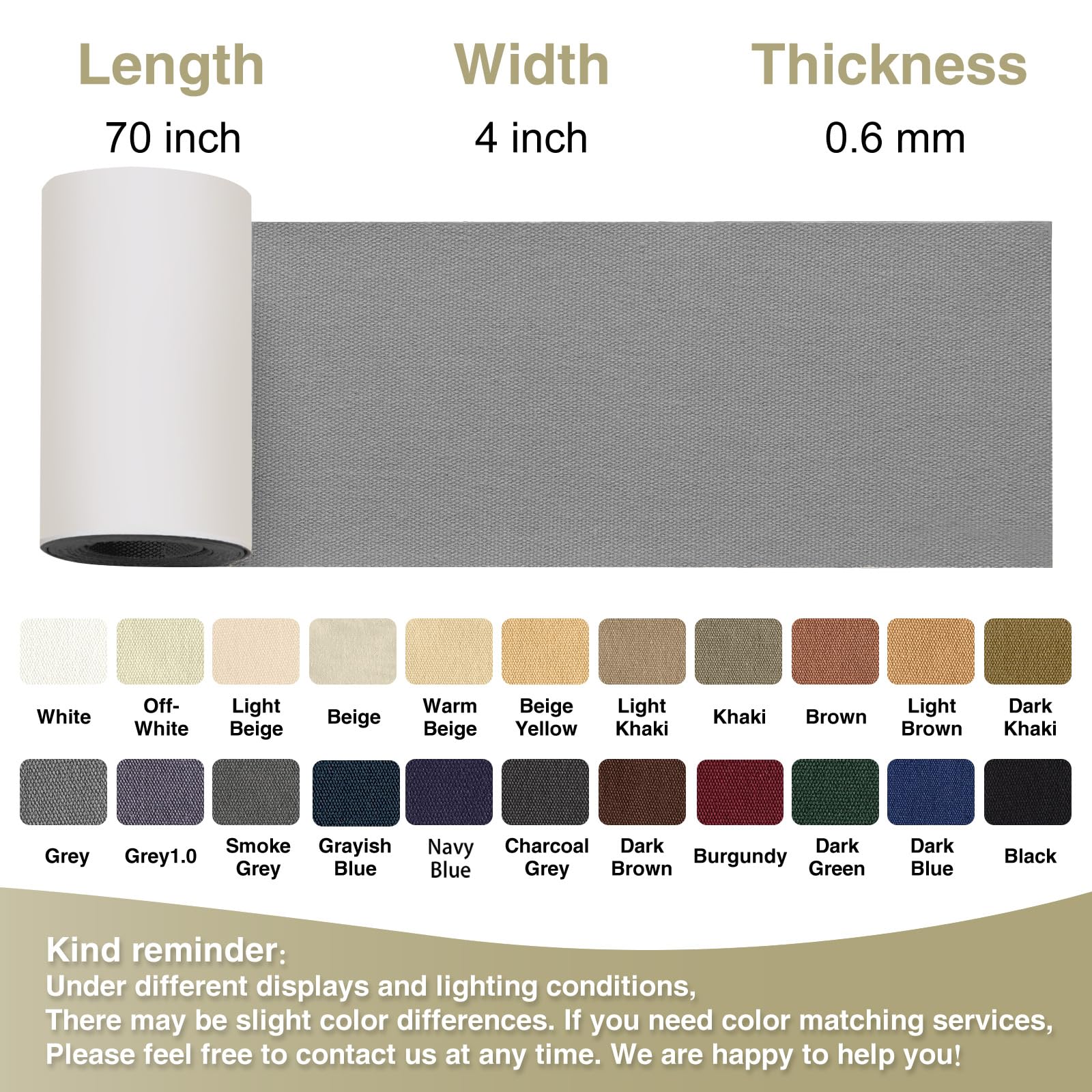 Canvas Repair Tape 4×70 Inch Waterproof Self