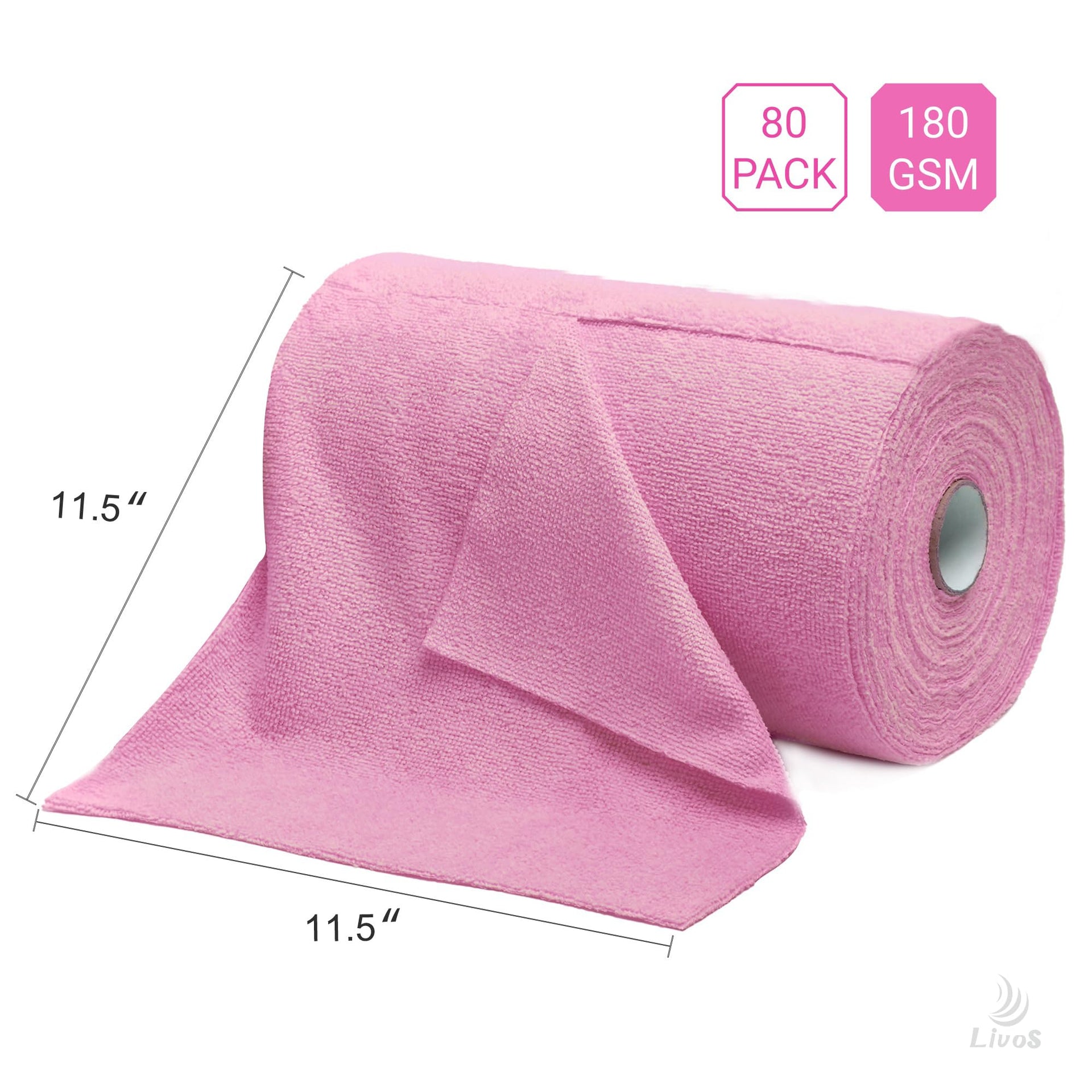 Microfiber Cleaning Cloth Roll (80 Count)