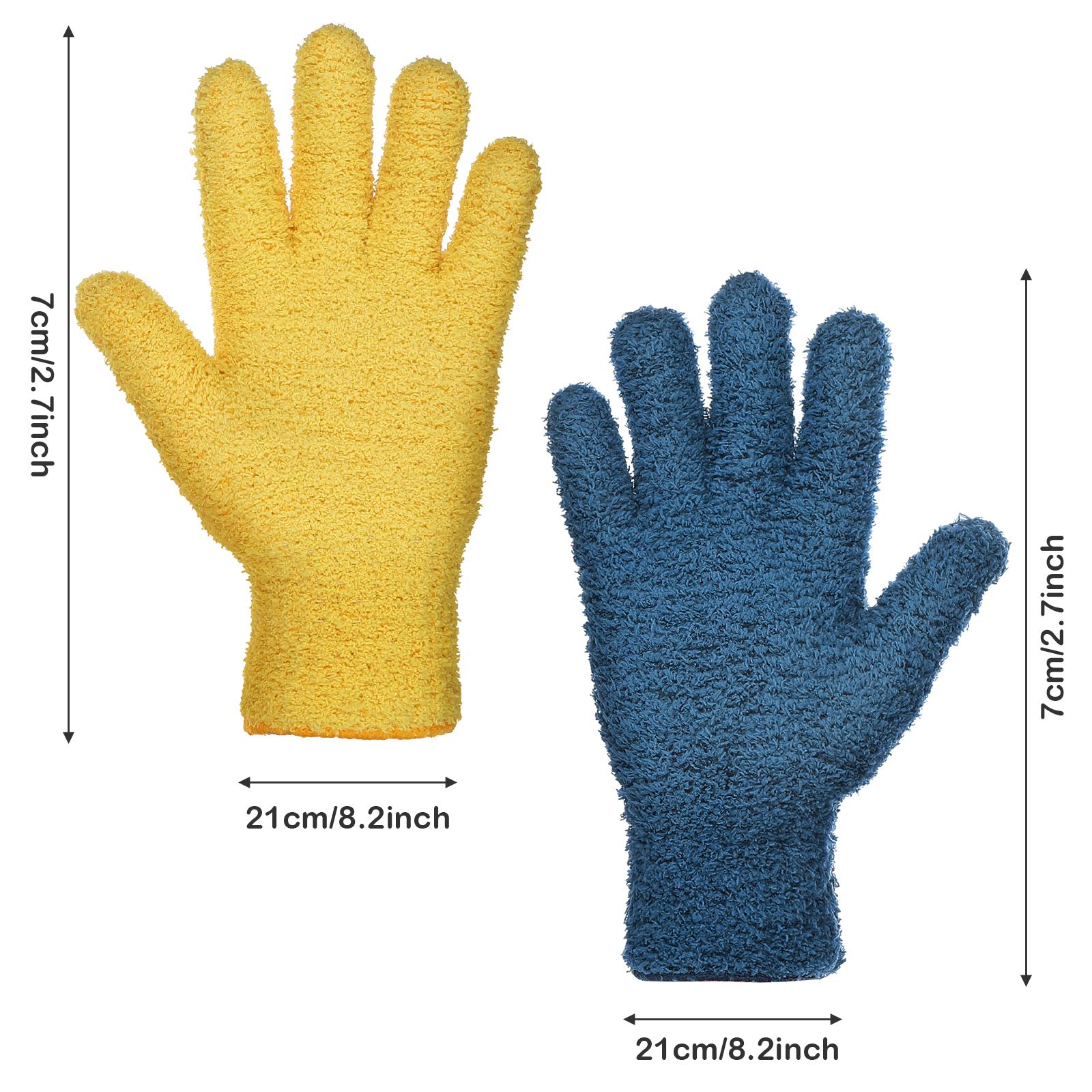 2 Pairs Microfiber Gloves for Plants (2 Count)