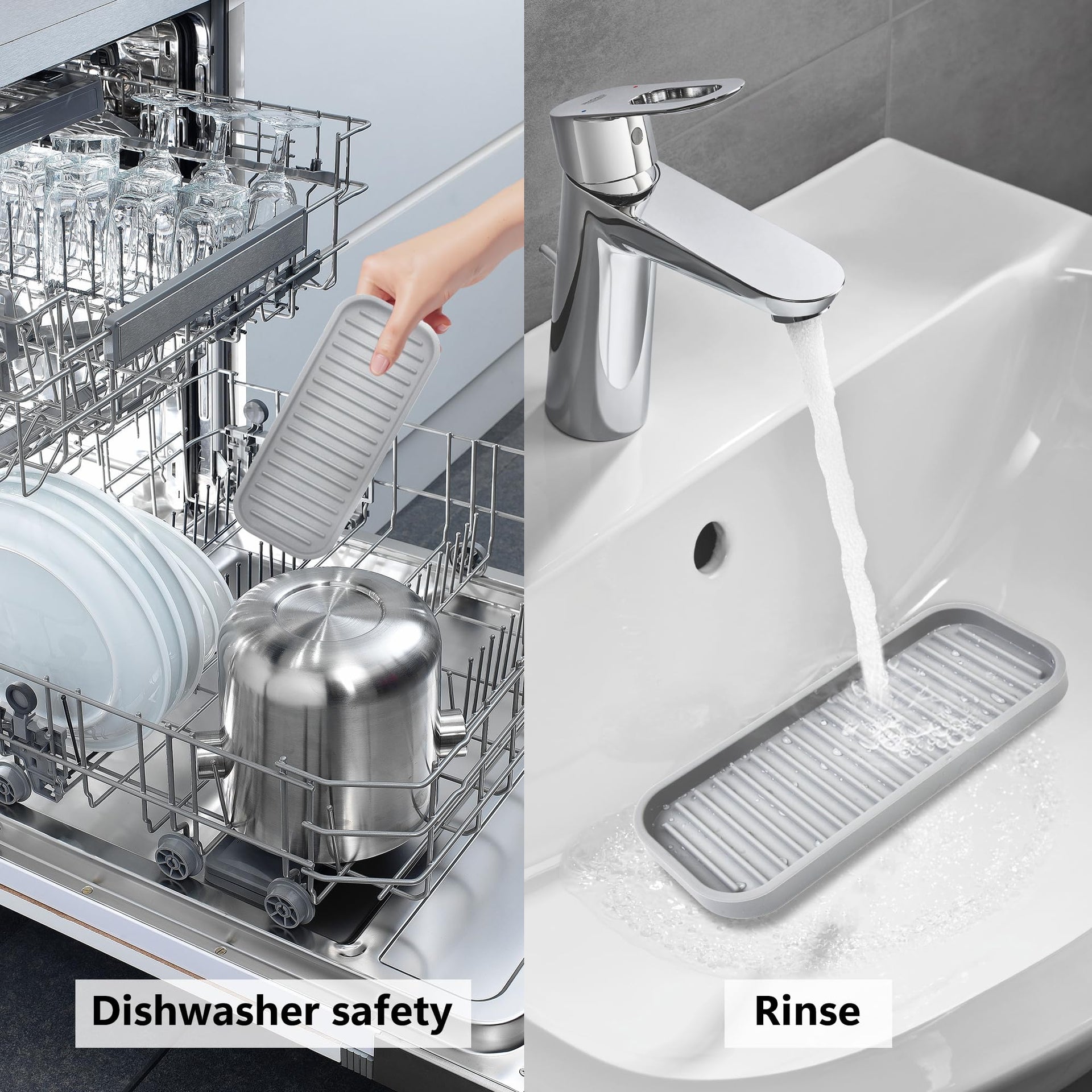 Silicone Sponge Holder for Kitchen Sink (2 Count)