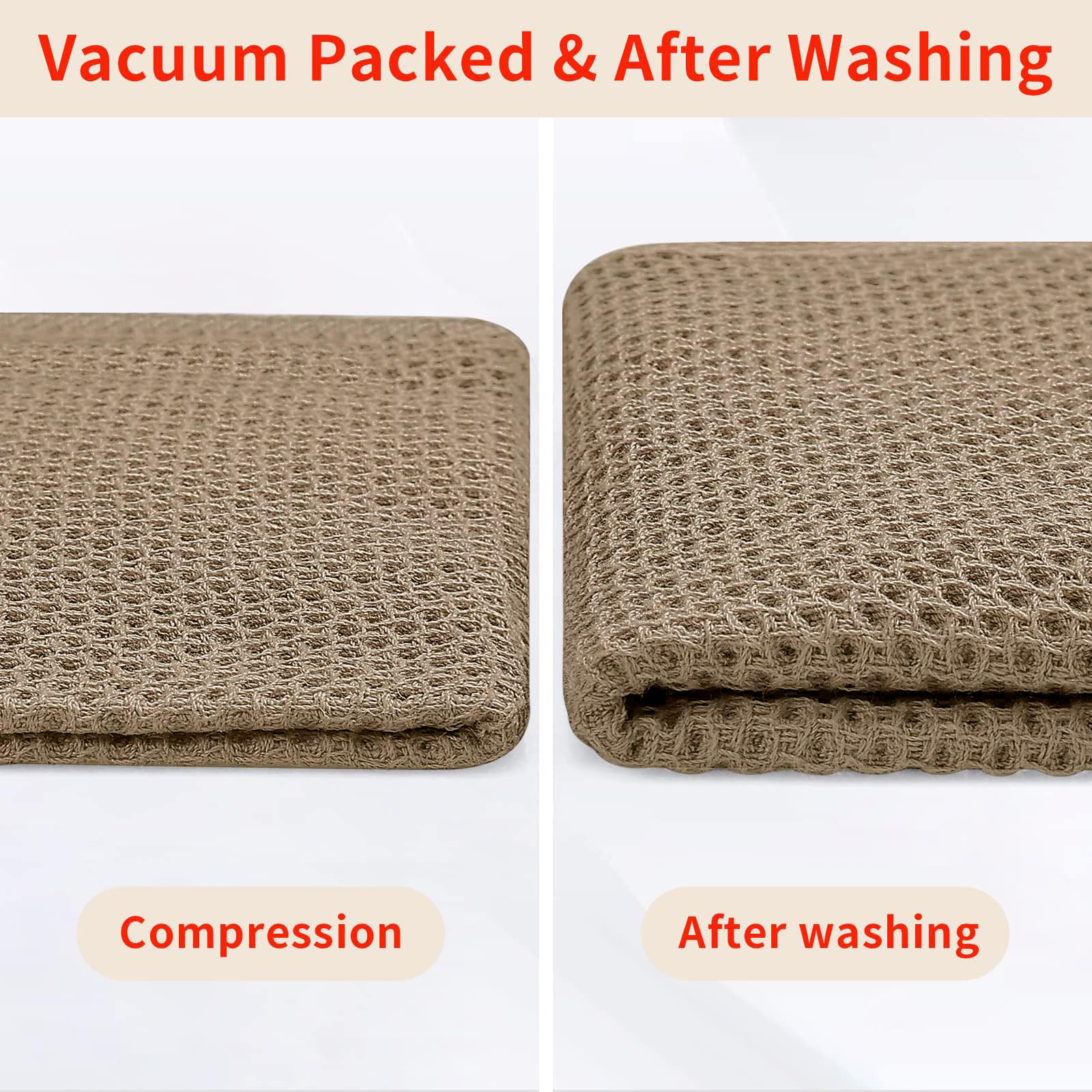 100% Cotton Waffle Weave Kitchen Dish Cloths 12 (12 Count)