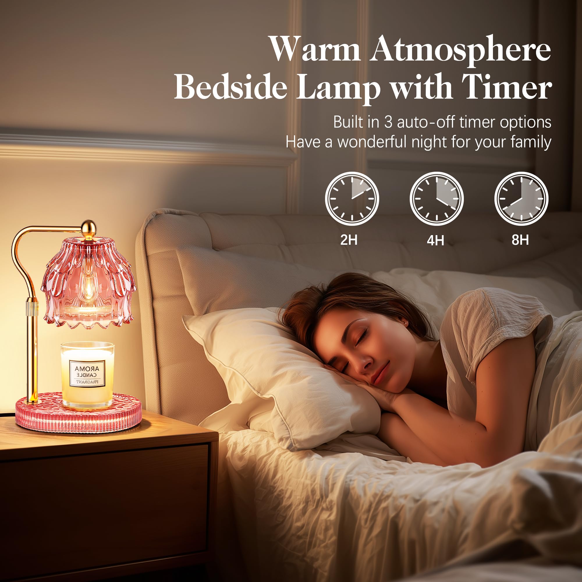 Candle Warmer Lamp with Timer Dimmer
