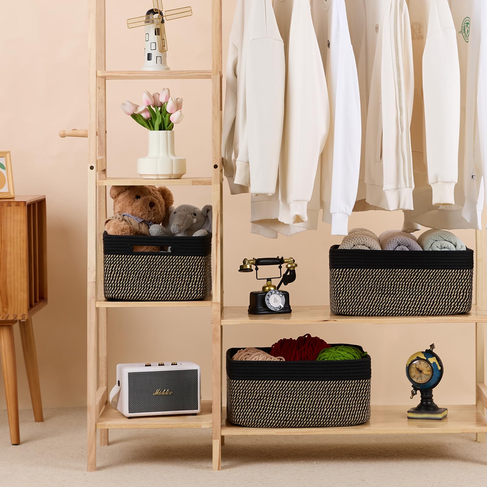 Large Storage Baskets for Organizing (4 Count)
