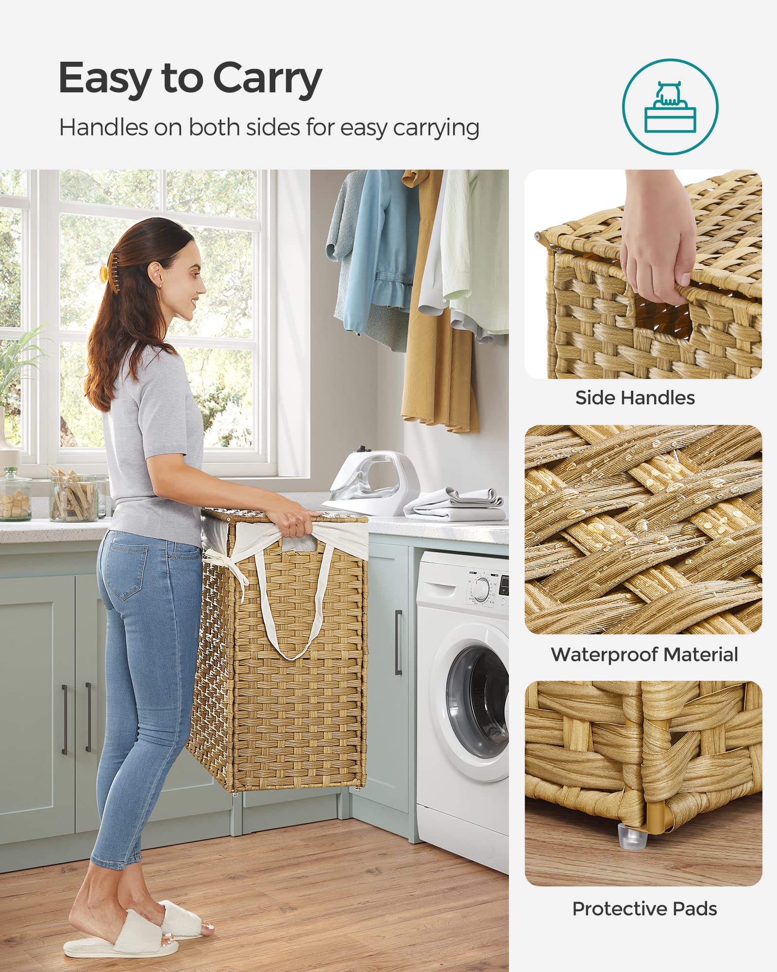 Laundry Hamper with Lid - ModHome Supplies