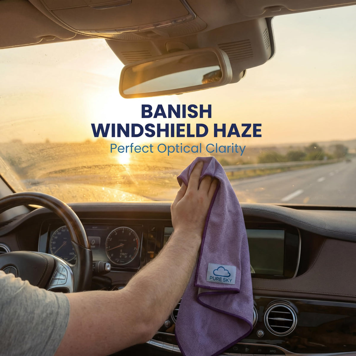 Pure Sky Window & Glass Cleaning Cloth Patented DUO
